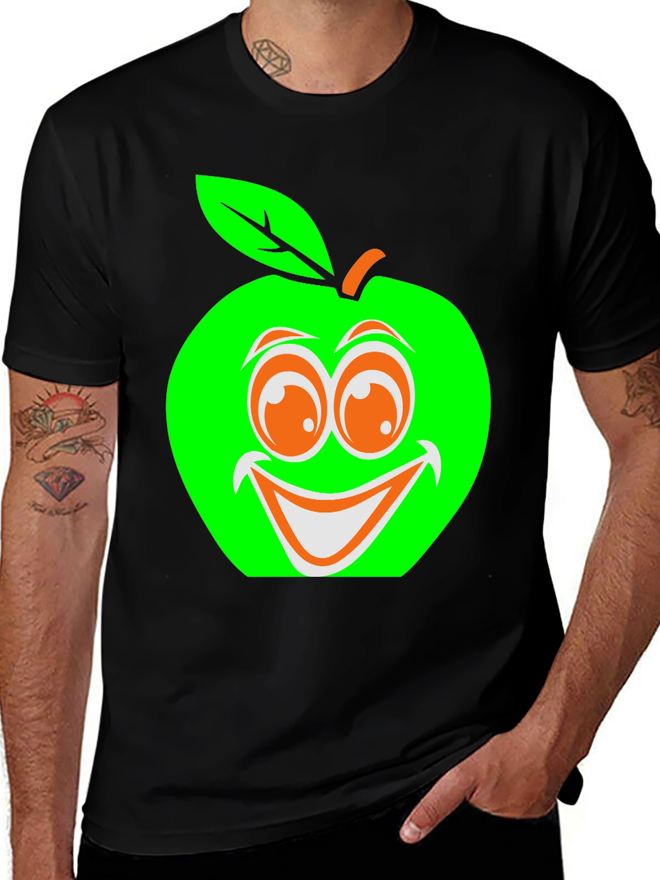 Variant 24 of Funny Apple Graphic T-Shirt