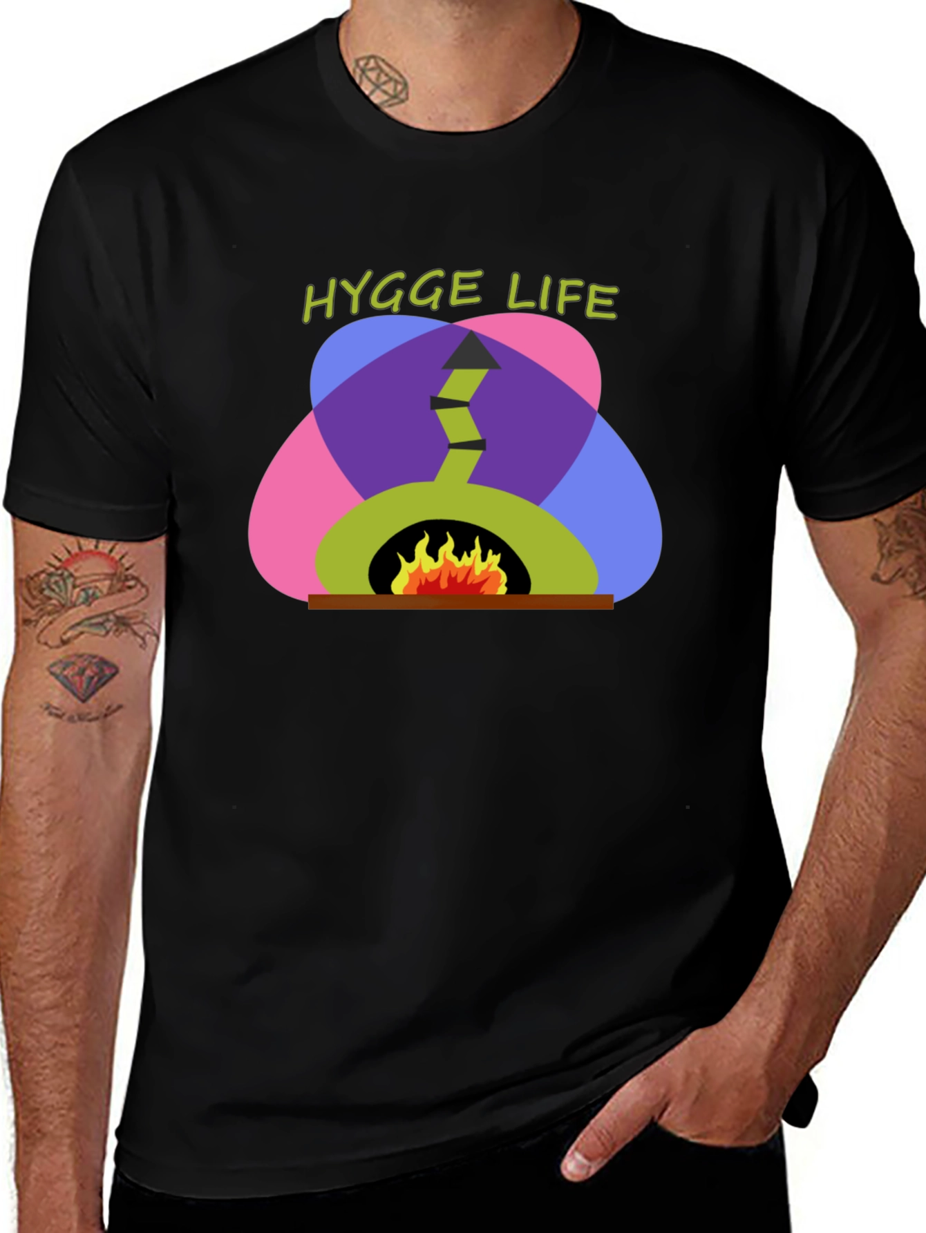 Hygge Life Graphic T-Shirt - Cozy Vibes