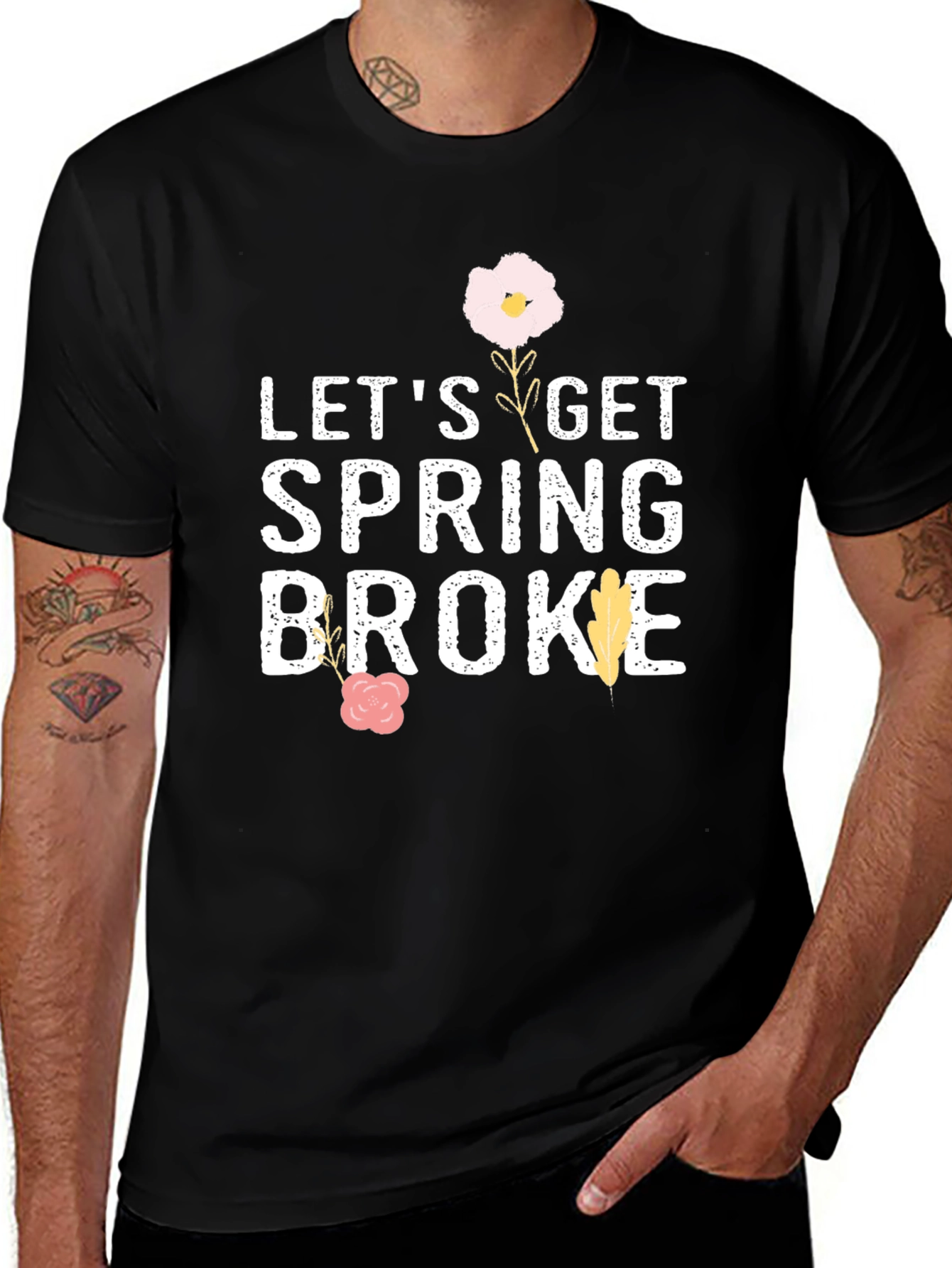 Variant 21 of Let's Get Spring Broke Black T-Shirt