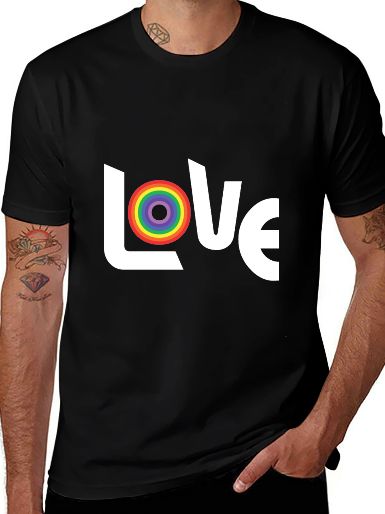 Love Rainbow Graphic T-Shirt - Pride & Equality