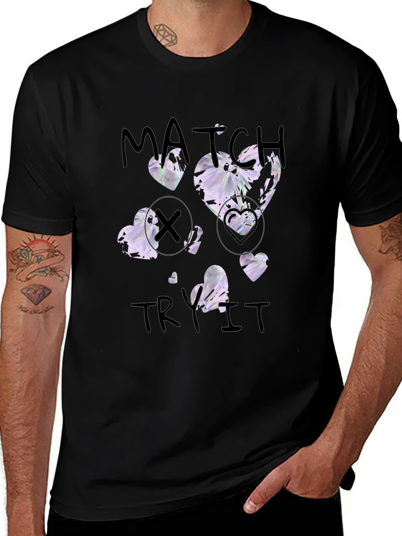 Variant 5 of Match Try It Graphic T-Shirt