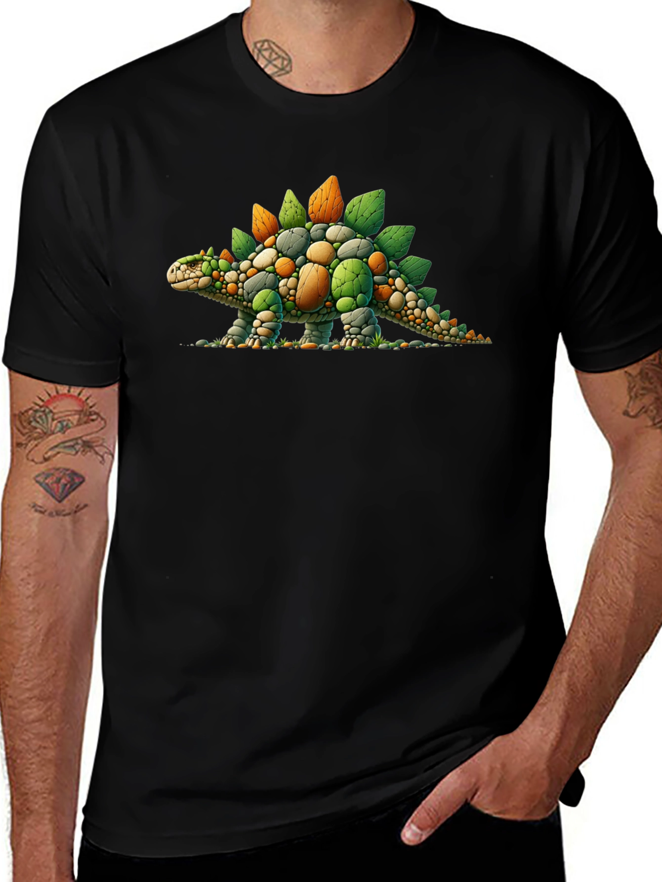 Variant 30 of Stone Dinosaur Graphic Tee