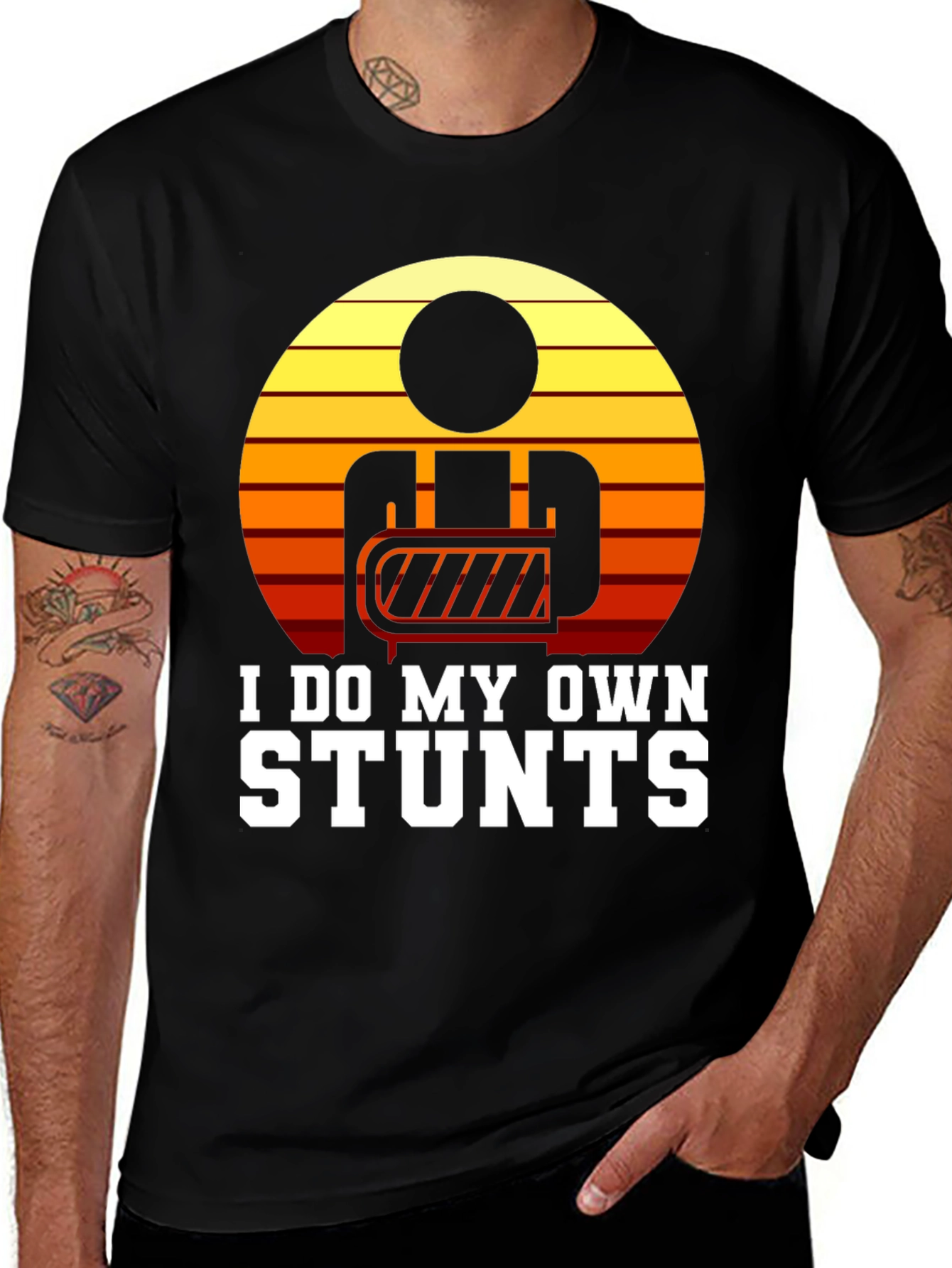 Variant 8 of I Do My Own Stunts Graphic T-Shirt