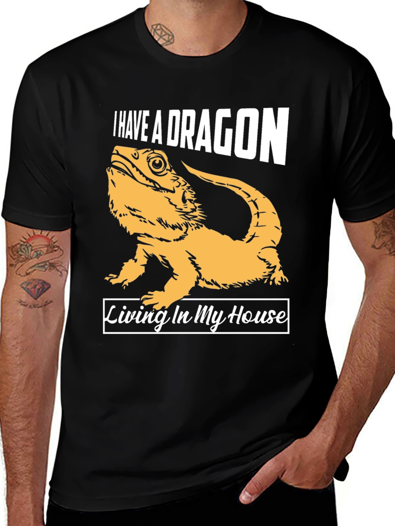 Variant 15 of Dragon Lizard Pet Owner Graphic Tee
