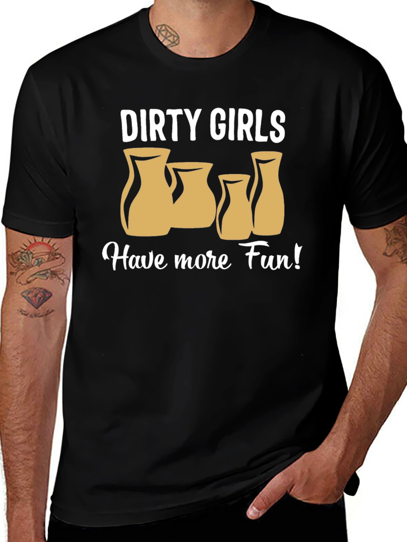 Variant 29 of Dirty Girls Have More Fun T-Shirt - Novelty Graphic Tee