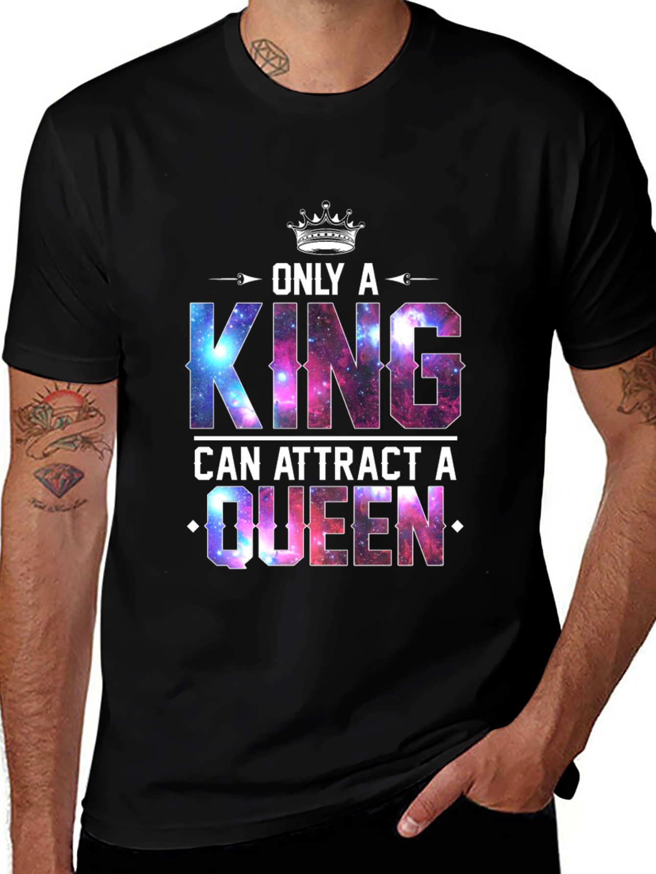 Variant 18 of King & Queen Galaxy T-Shirt