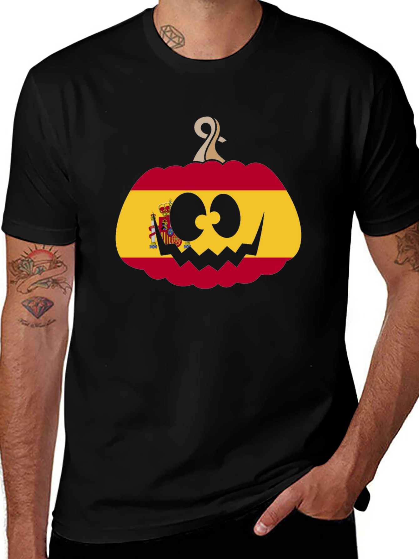 Variant 9 of Spanish Flag Pumpkin T-Shirt
