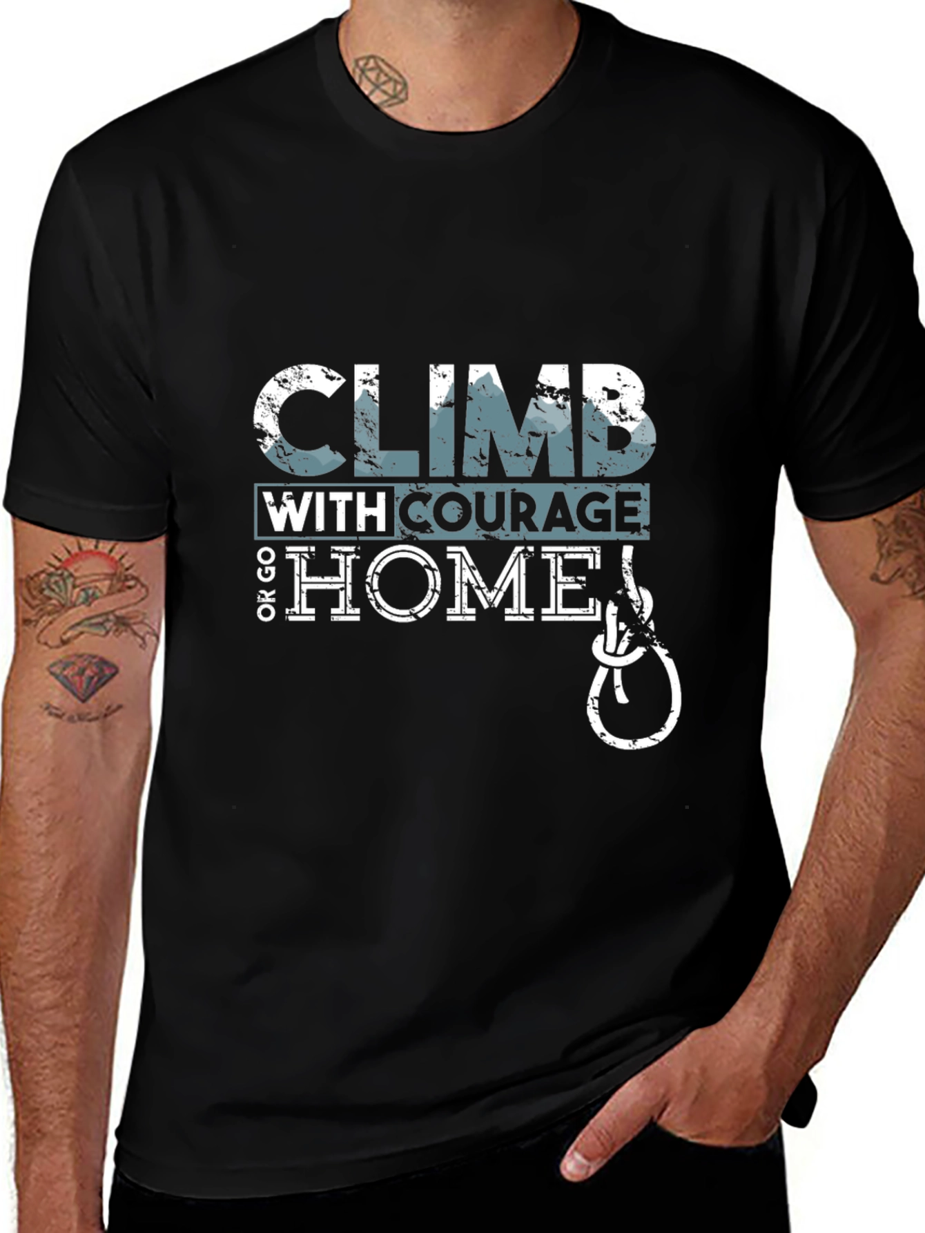 Variant 23 of Climb with Courage Graphic T-Shirt