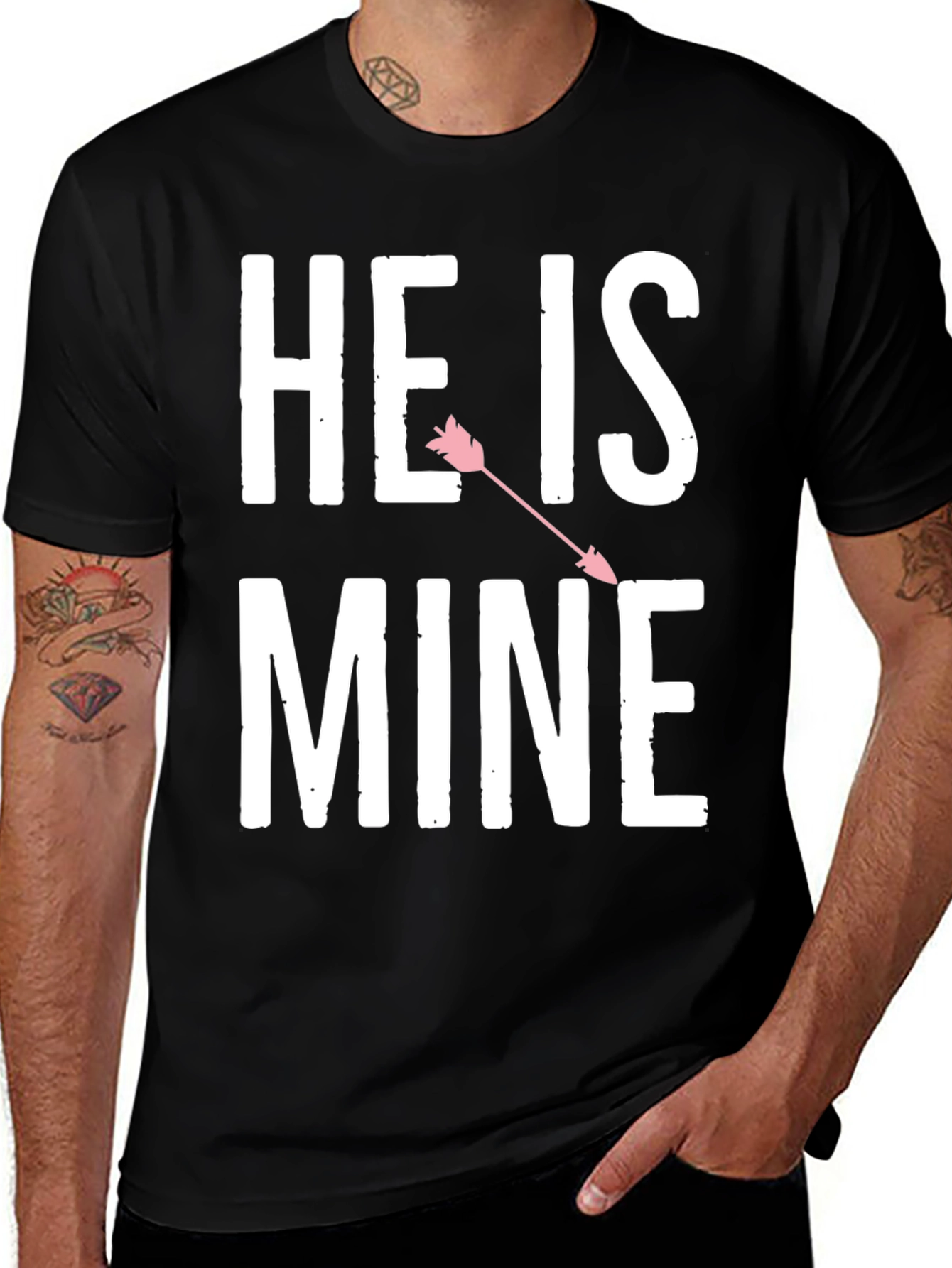 Variant 22 of He Is Mine Valentine's Day Graphic Tee
