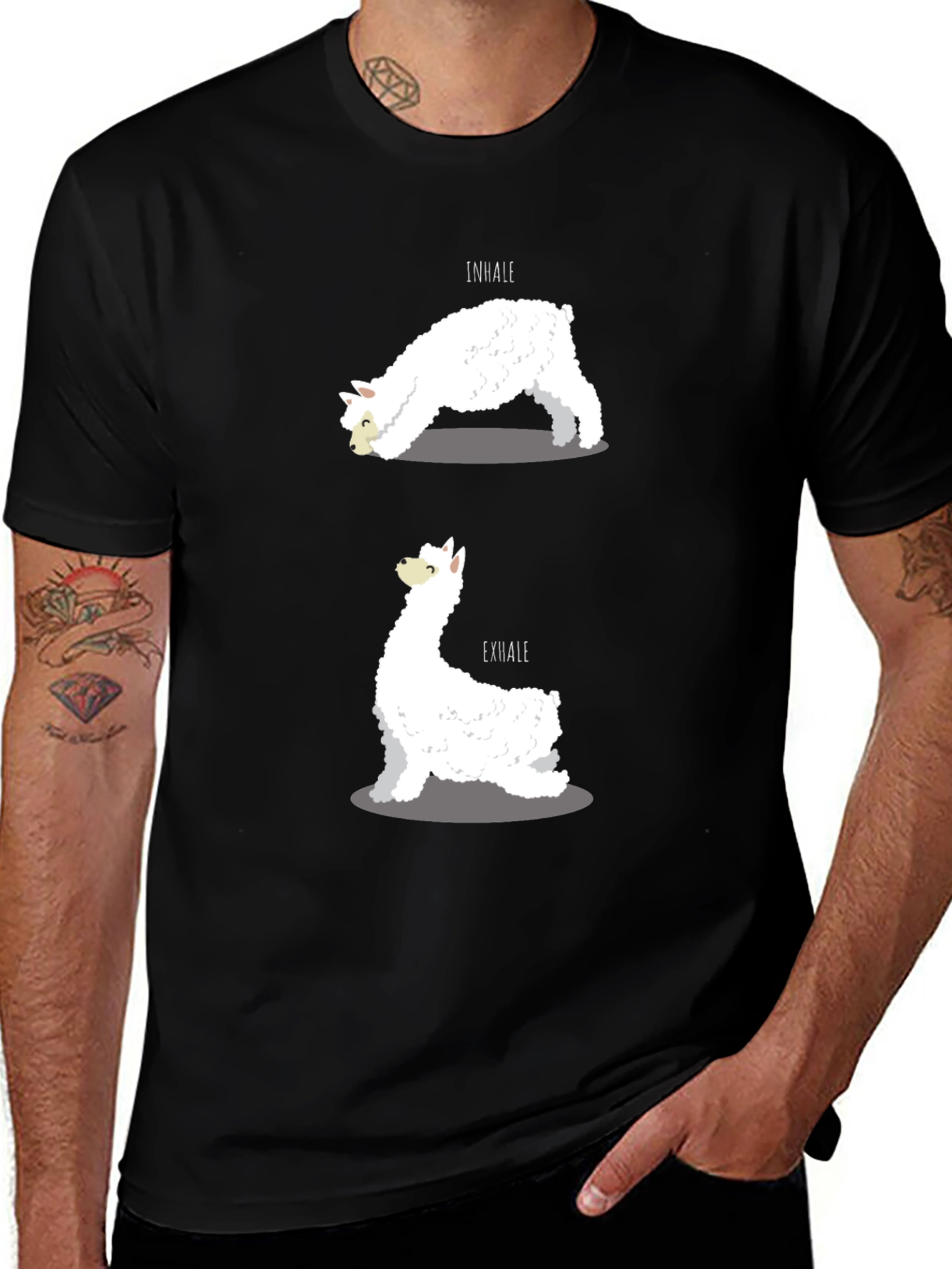 Variant 20 of Llama Yoga T-Shirt