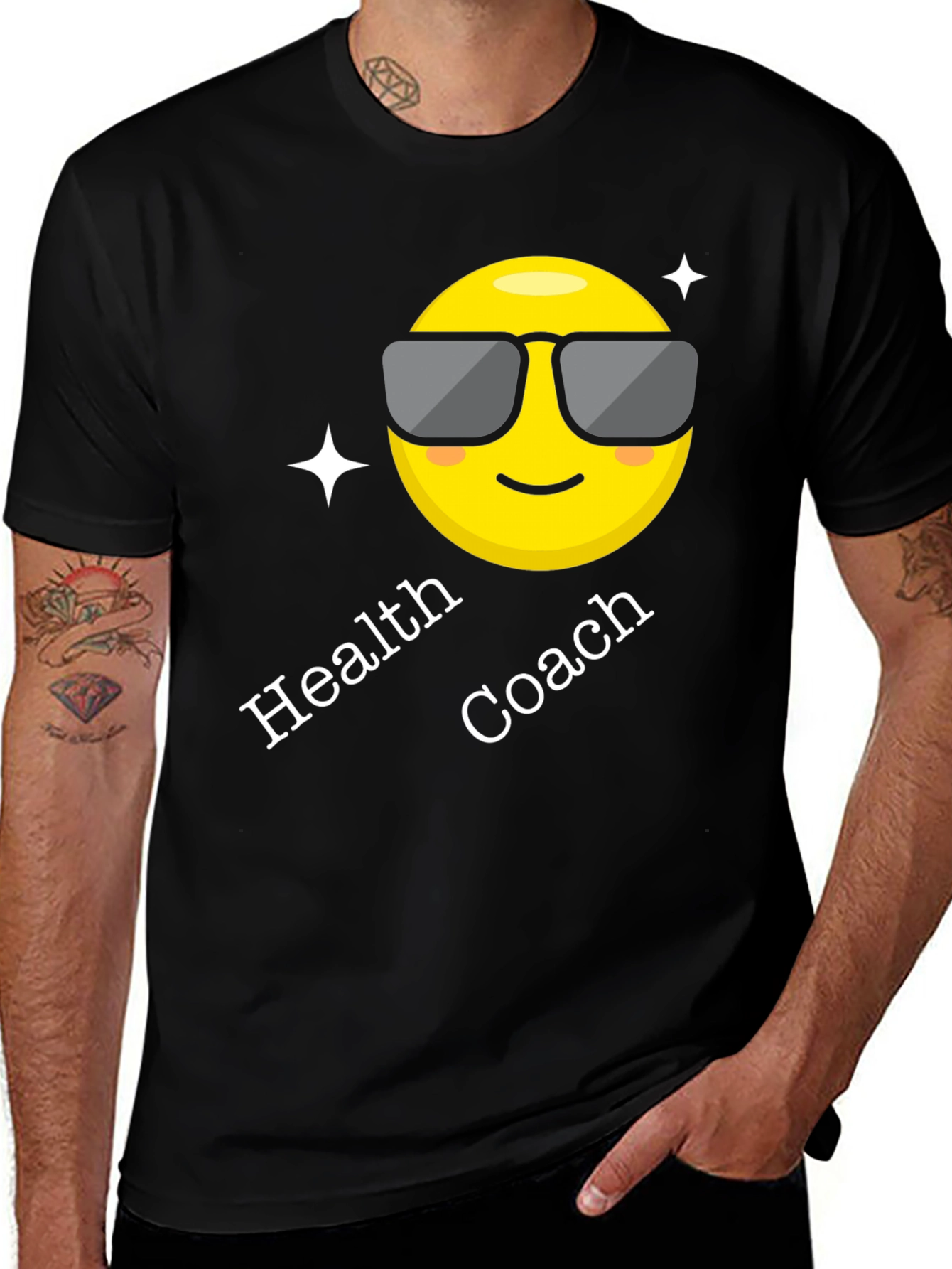 Health Coach Emoji Graphic T-Shirt