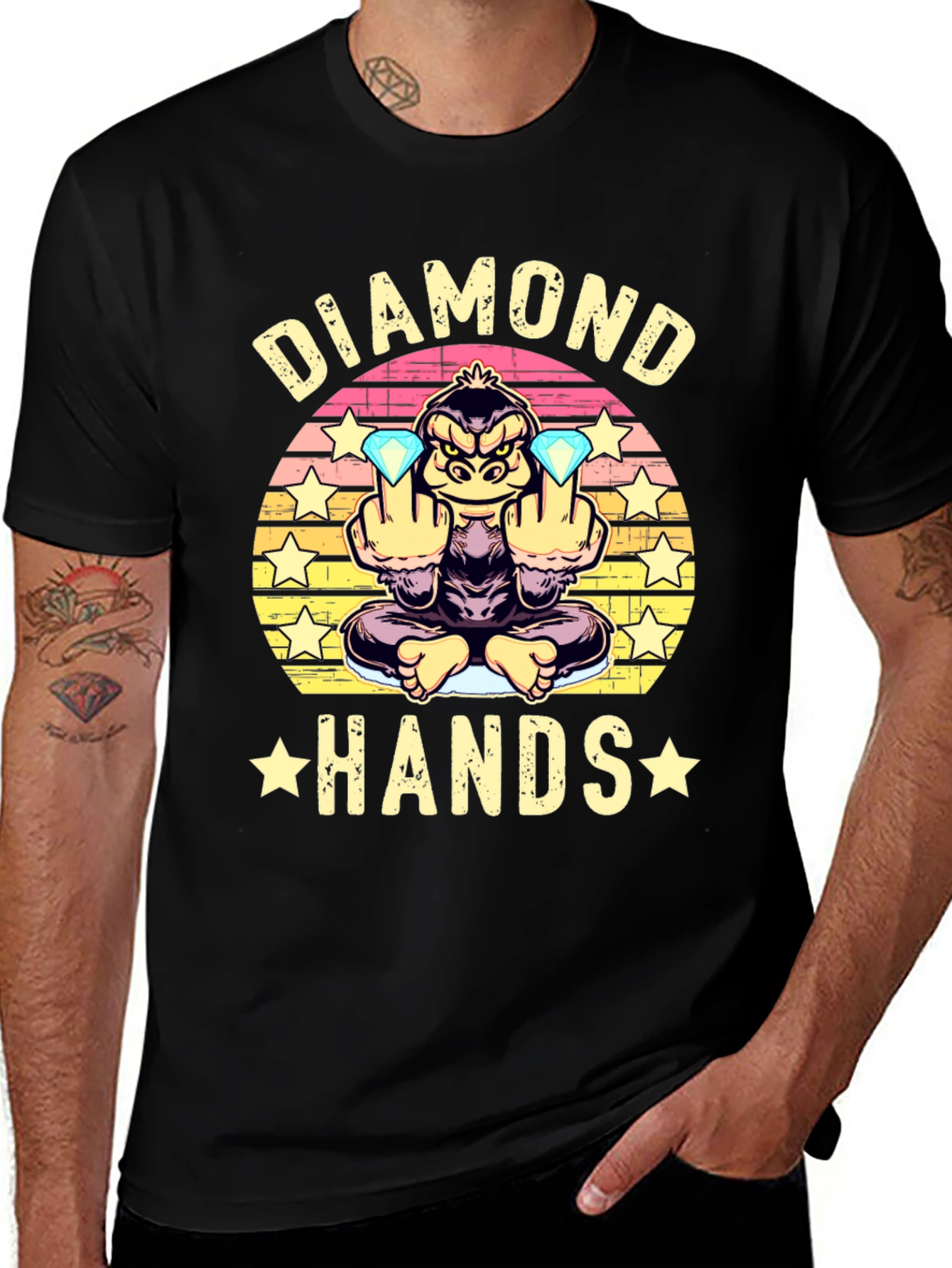 Diamond Hands T-Shirt - Gorilla Trading Tee