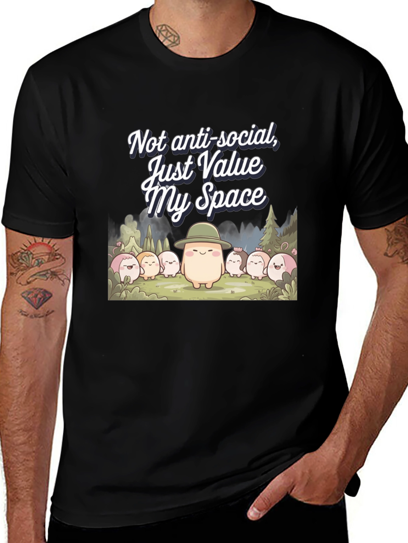 Variant 12 of Value My Space T-Shirt | Introvert Humor Tee