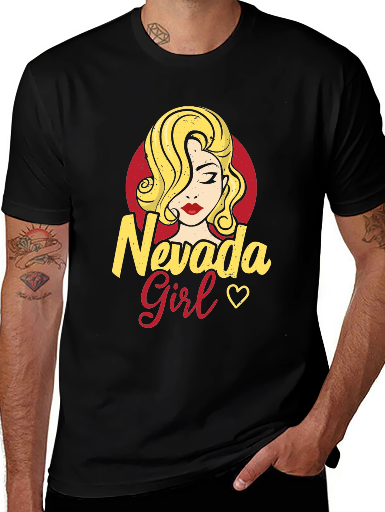 Nevada Girl Graphic Tee - Black Unisex T-Shirt