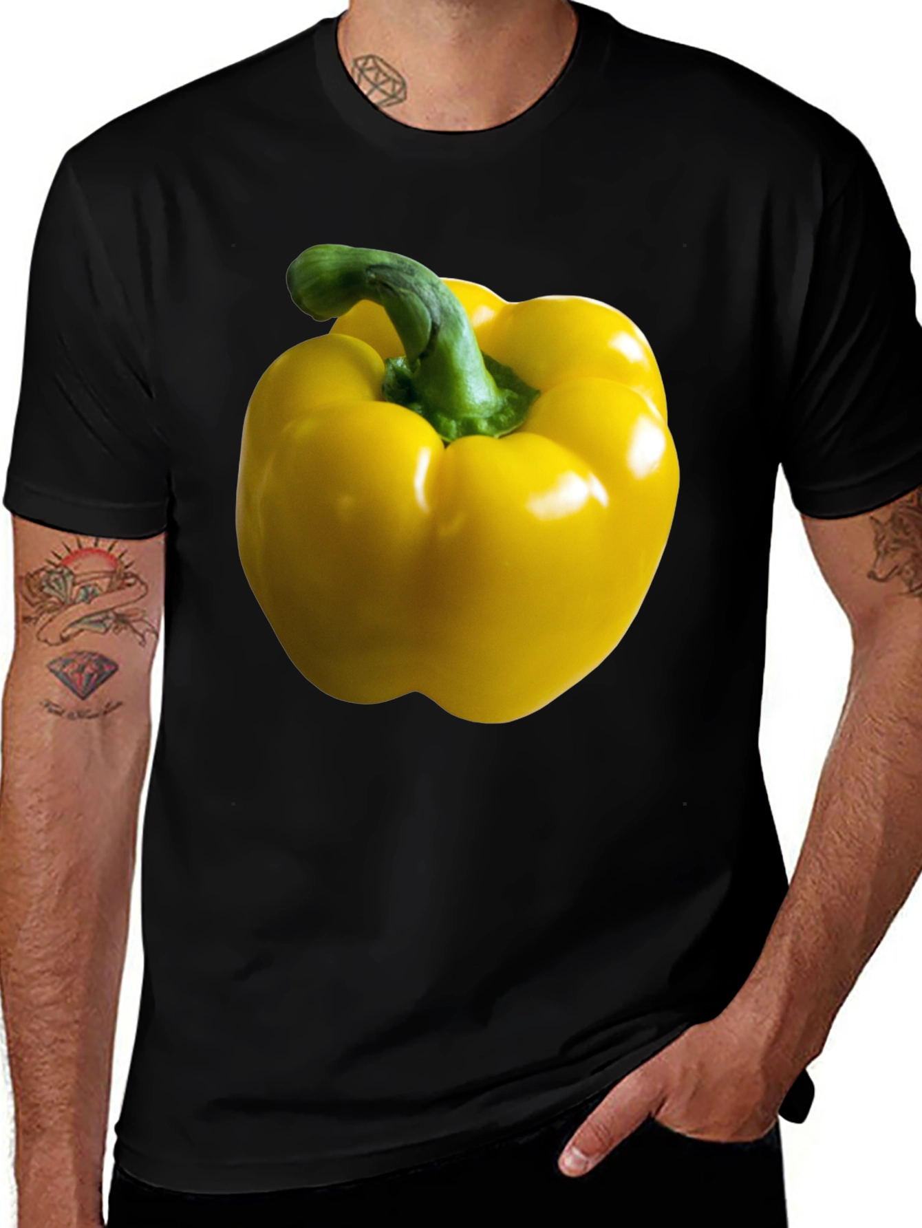 Yellow Pepper Graphic Tee - Foodie Fashion