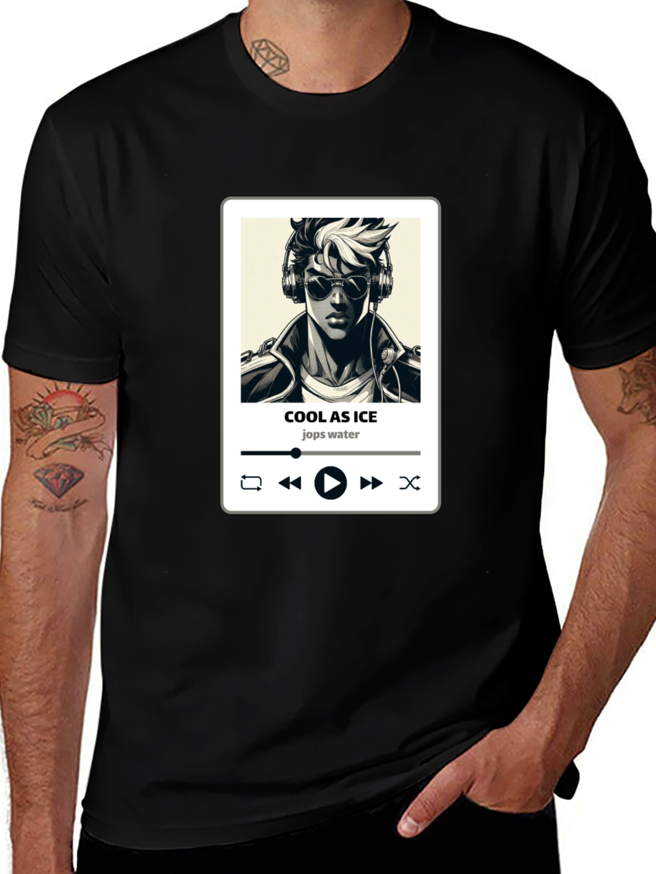 Variant 6 of Cool as Ice Music T-Shirt