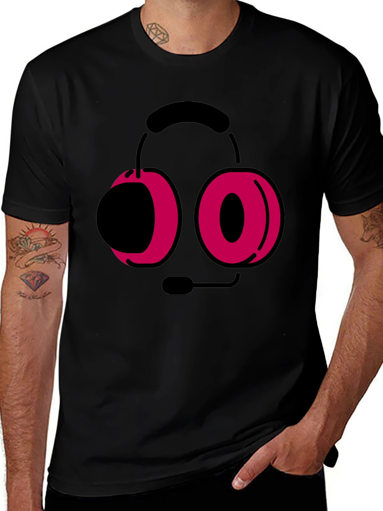 Variant 18 of Gamer Headset Graphic T-Shirt