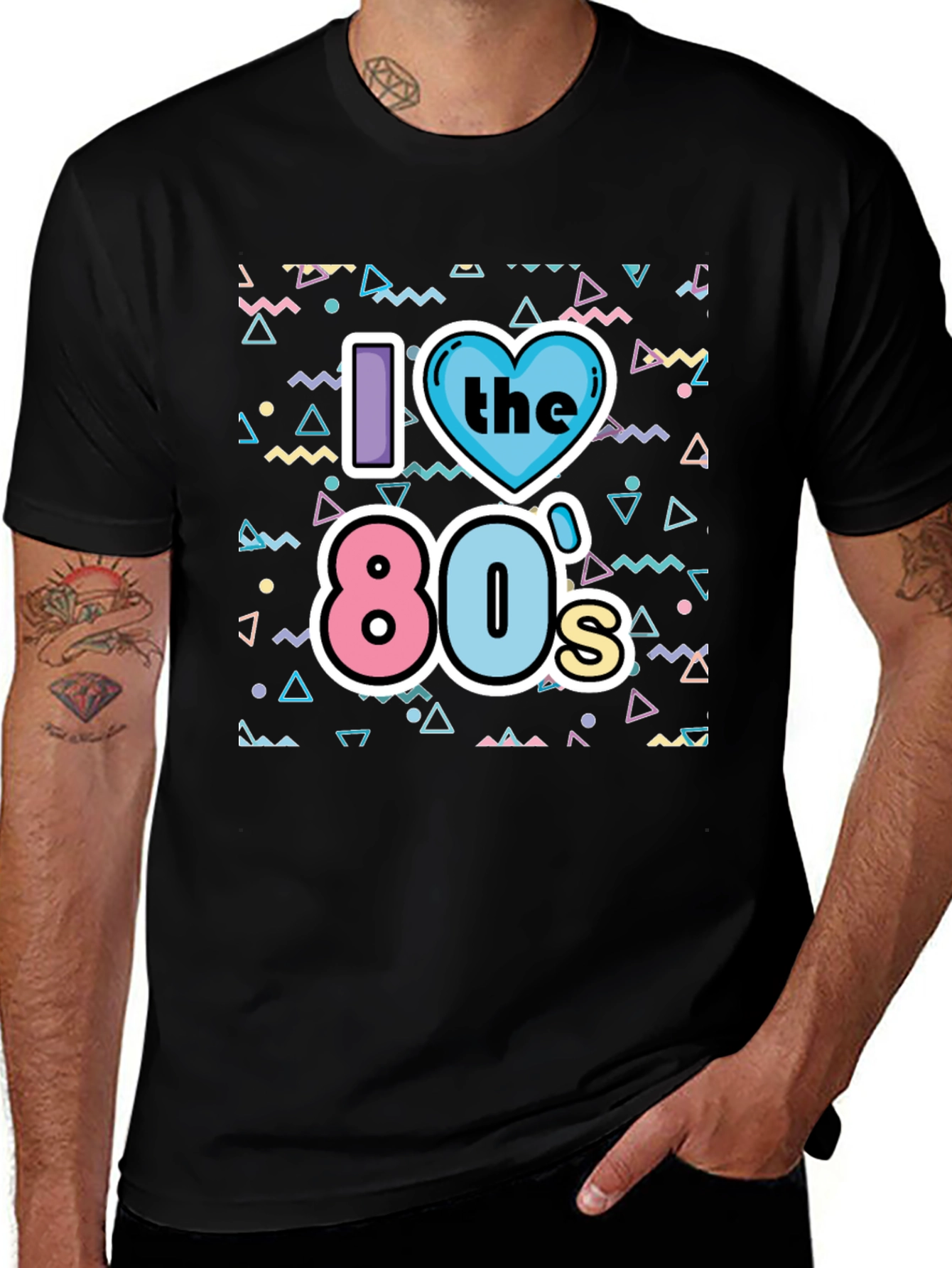 Variant 2 of I Love the 80s T-Shirt - Retro Style