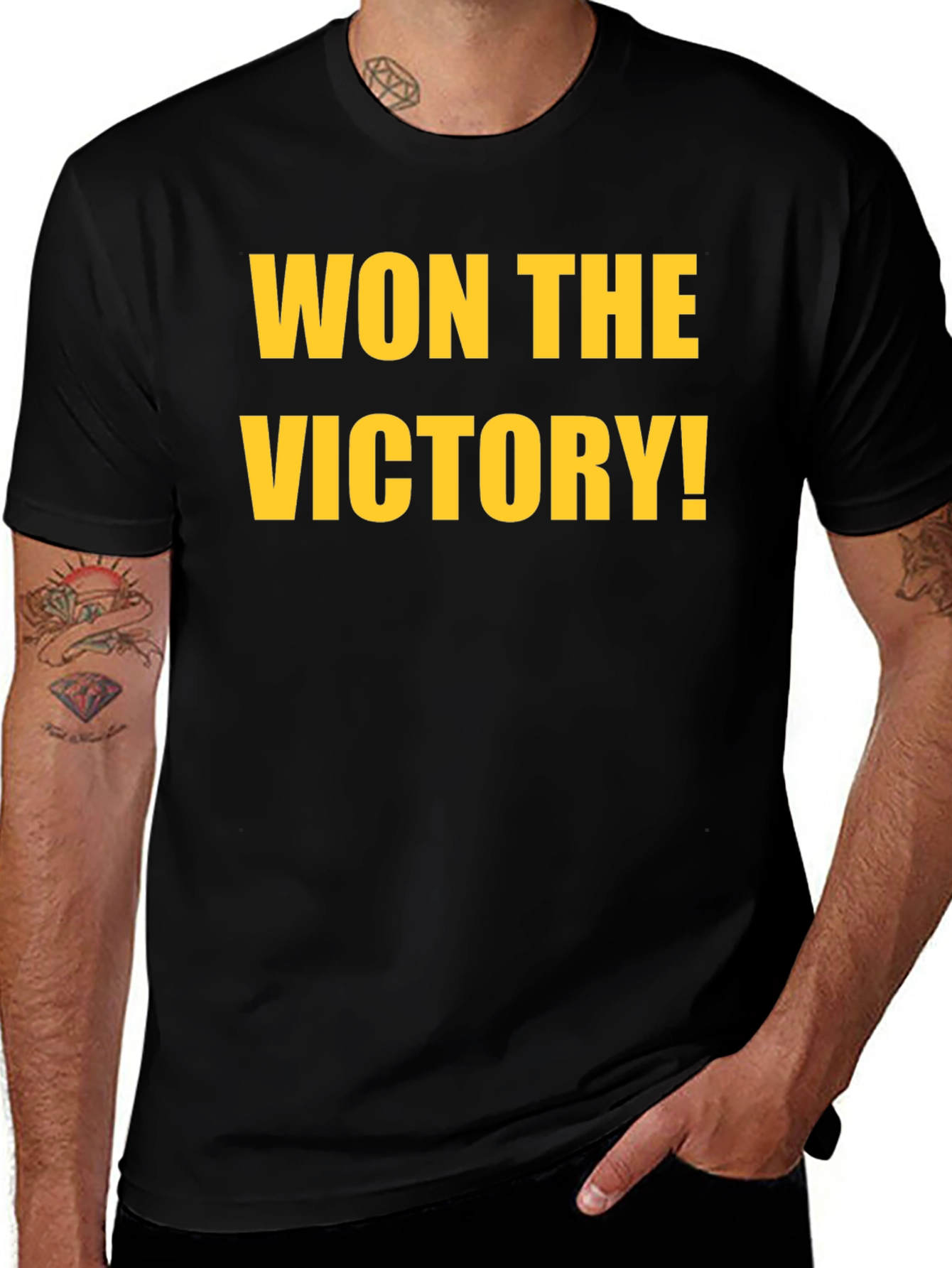 Variant 29 of Won The Victory! Black Graphic T-Shirt