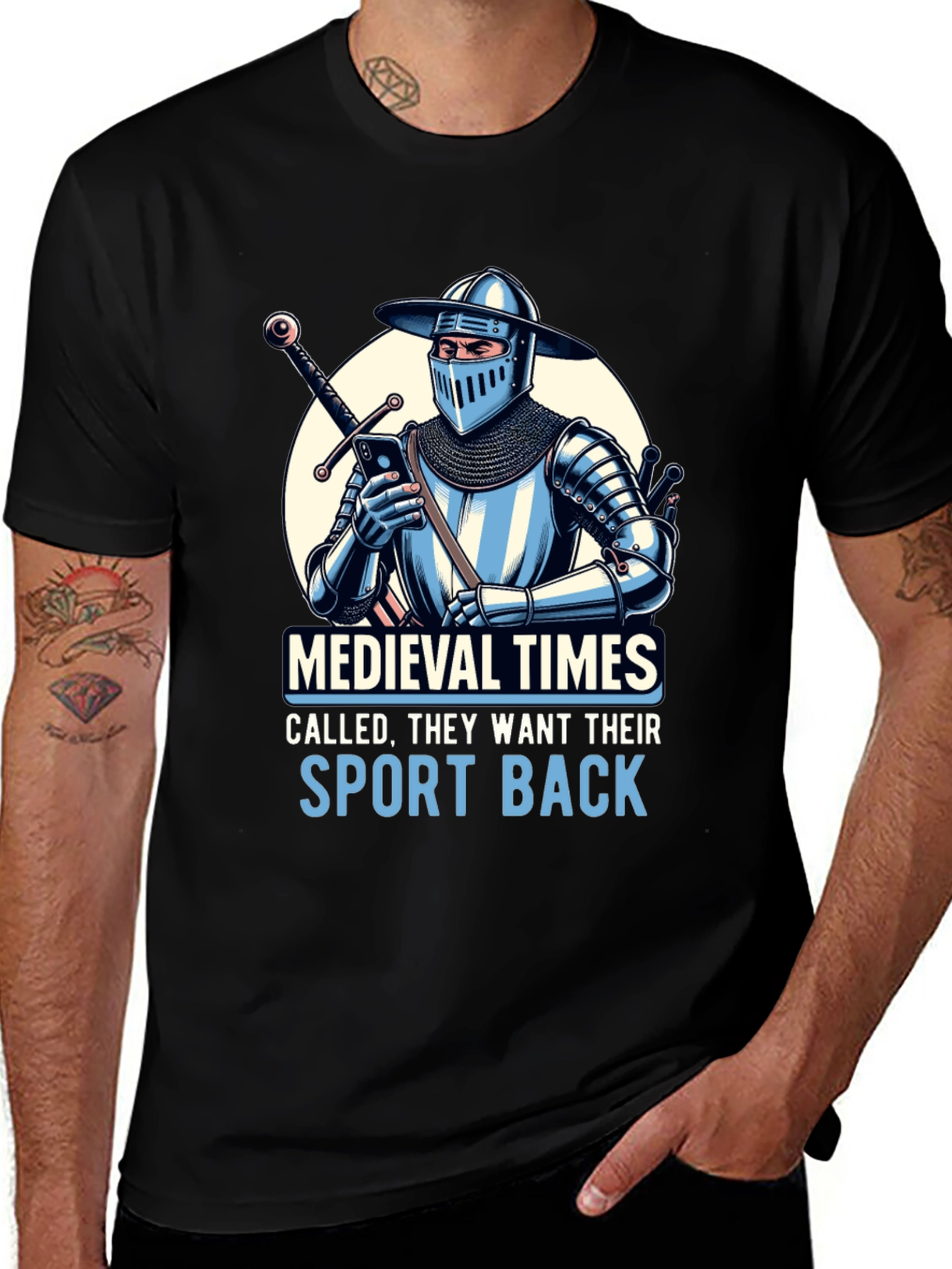 Variant 6 of Medieval Times Knight Funny T-Shirt
