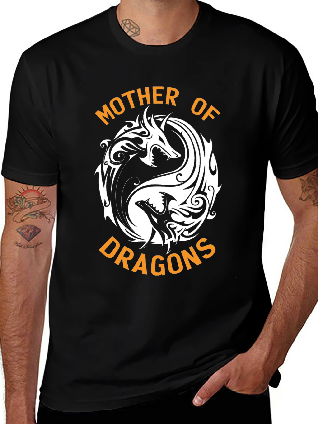 Variant 17 of Mother of Dragons Black Graphic T-Shirt