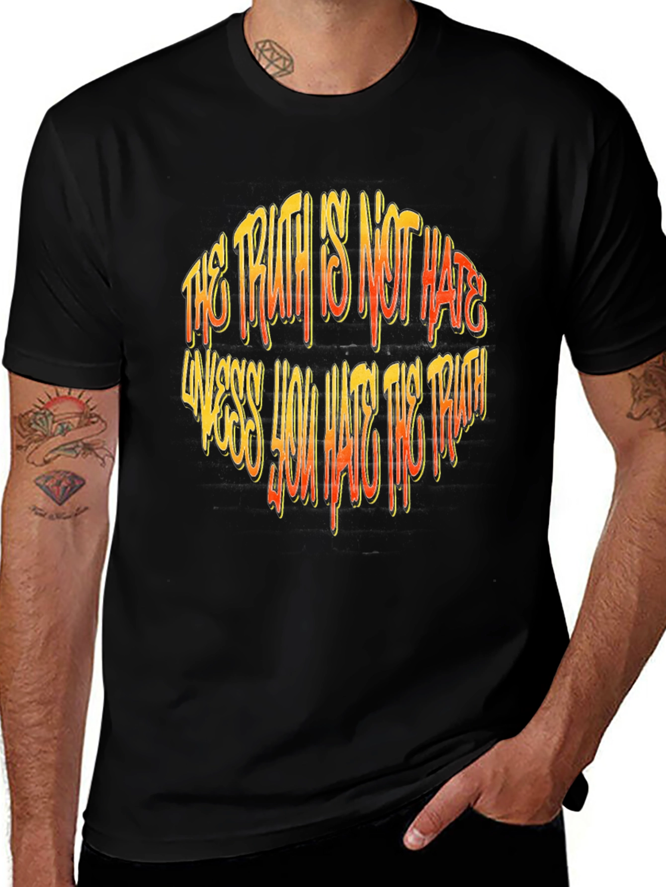 Black Truth is Not Hate Graphic Tee main image
