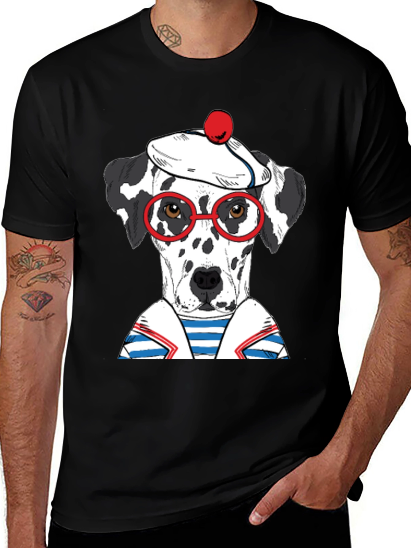 Variant 10 of Dalmatian Sailor Graphic Tee