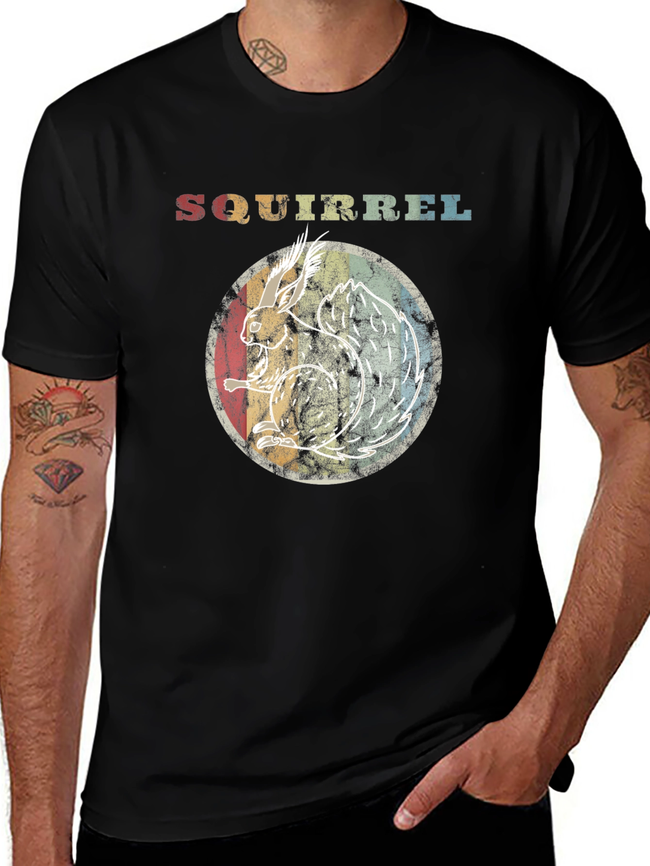 Variant 25 of Retro Squirrel Graphic T-Shirt