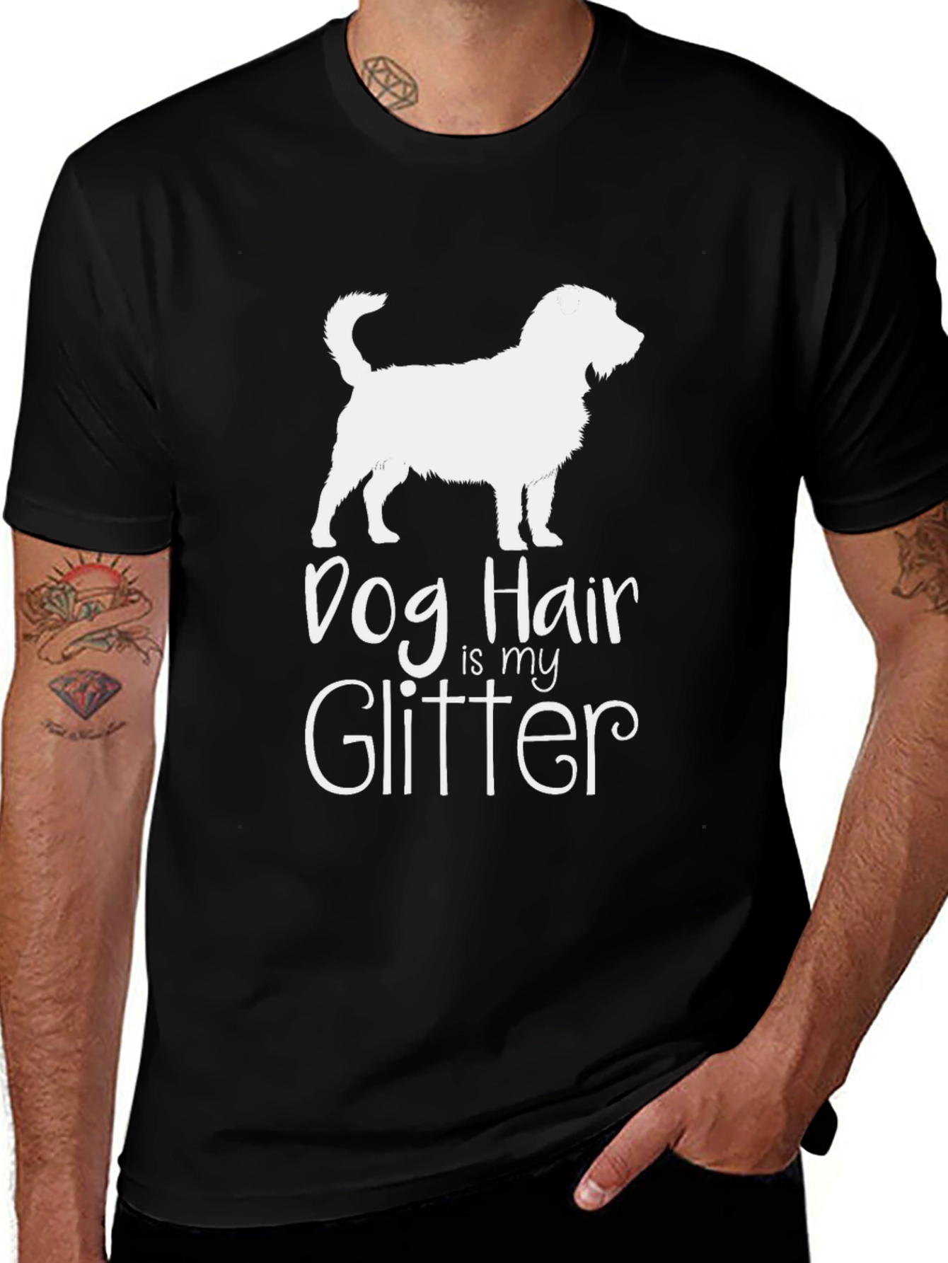 Variant 13 of Dog Hair Is My Glitter Graphic Tee