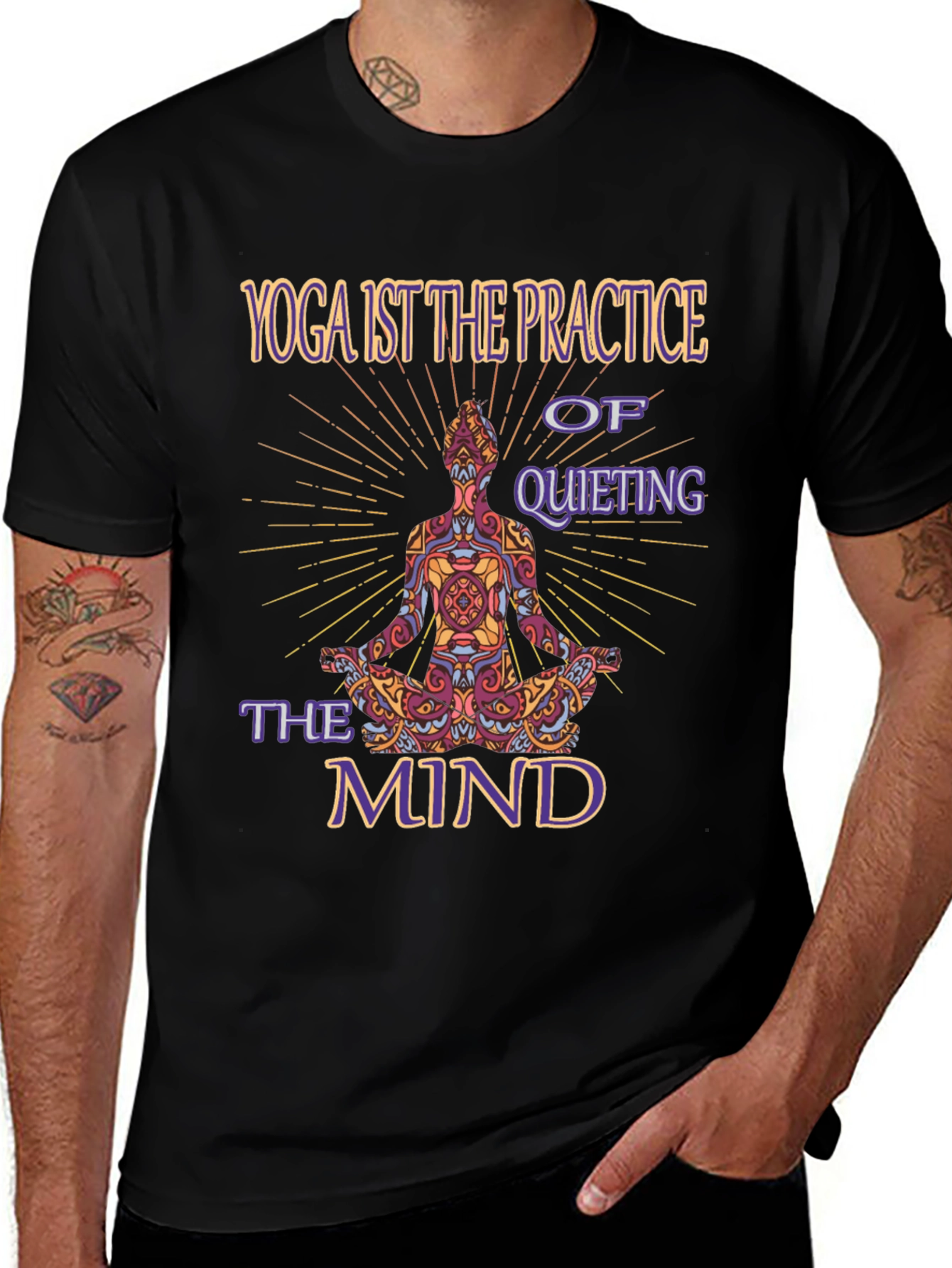 Variant 24 of Yoga Meditation T-Shirt - Quiet Your Mind