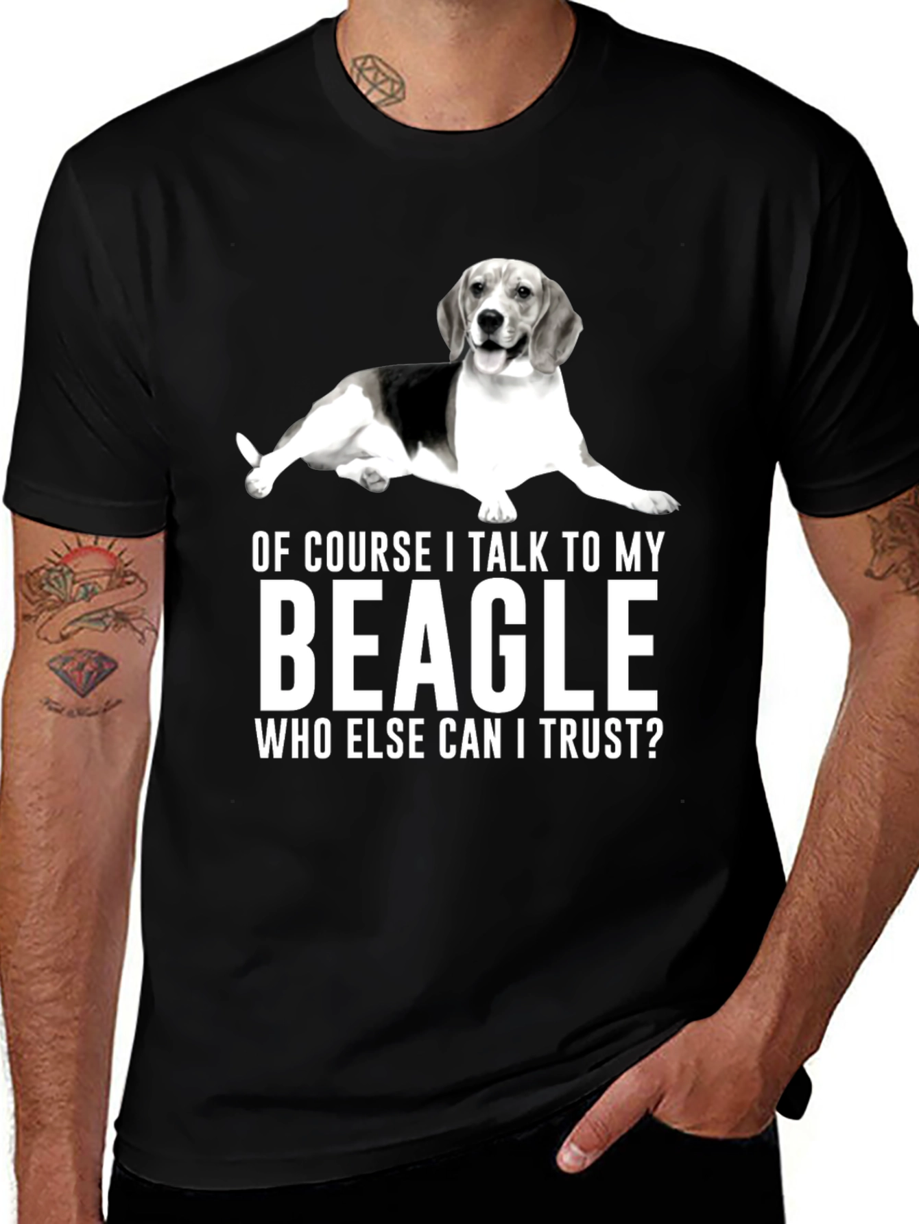 Variant 16 of Beagle Dog Lover T-Shirt - Of Course I Talk to My Beagle