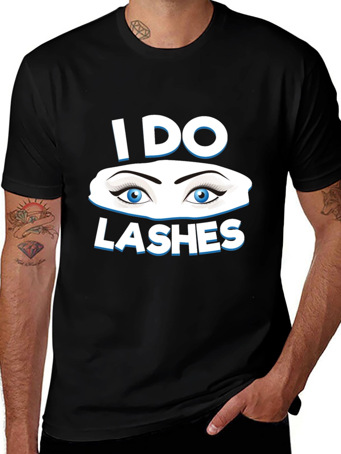 Variant 4 of I Do Lashes Graphic Tee - Beauty Lover Gift