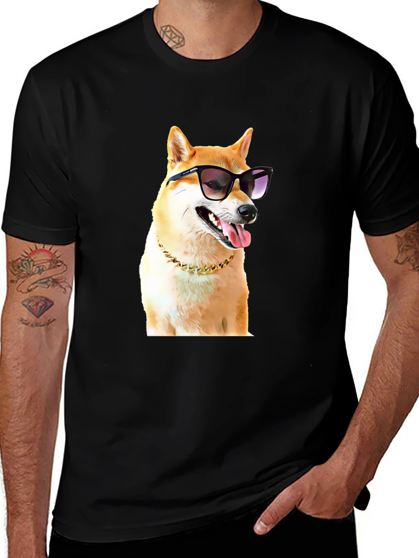 Variant 9 of Cool Doge T-Shirt: Stylish Shiba Inu in Shades