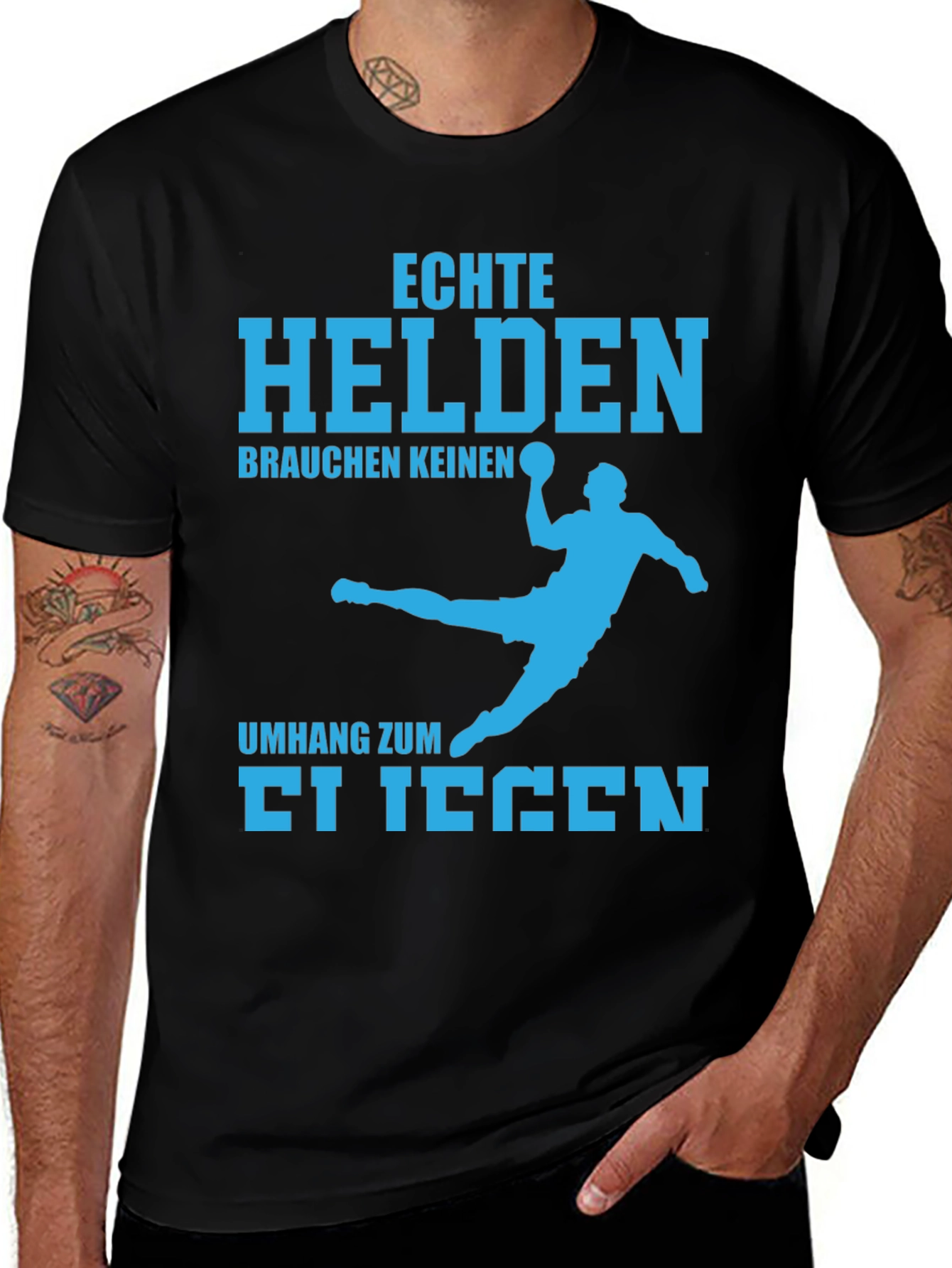 Variant 14 of Echte Helden T-Shirt - Handball Design