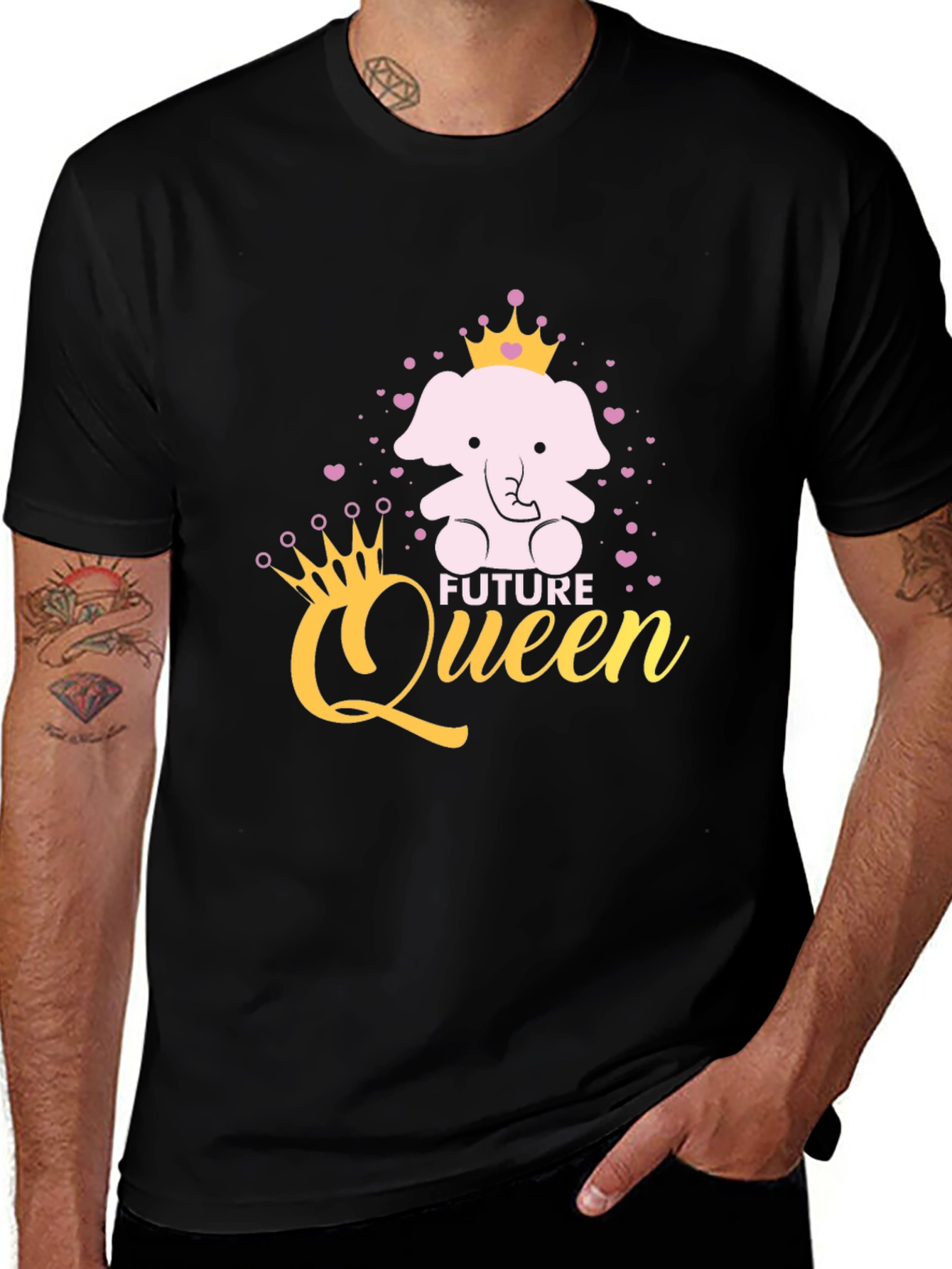 Variant 4 of Future Queen Elephant Graphic Tee