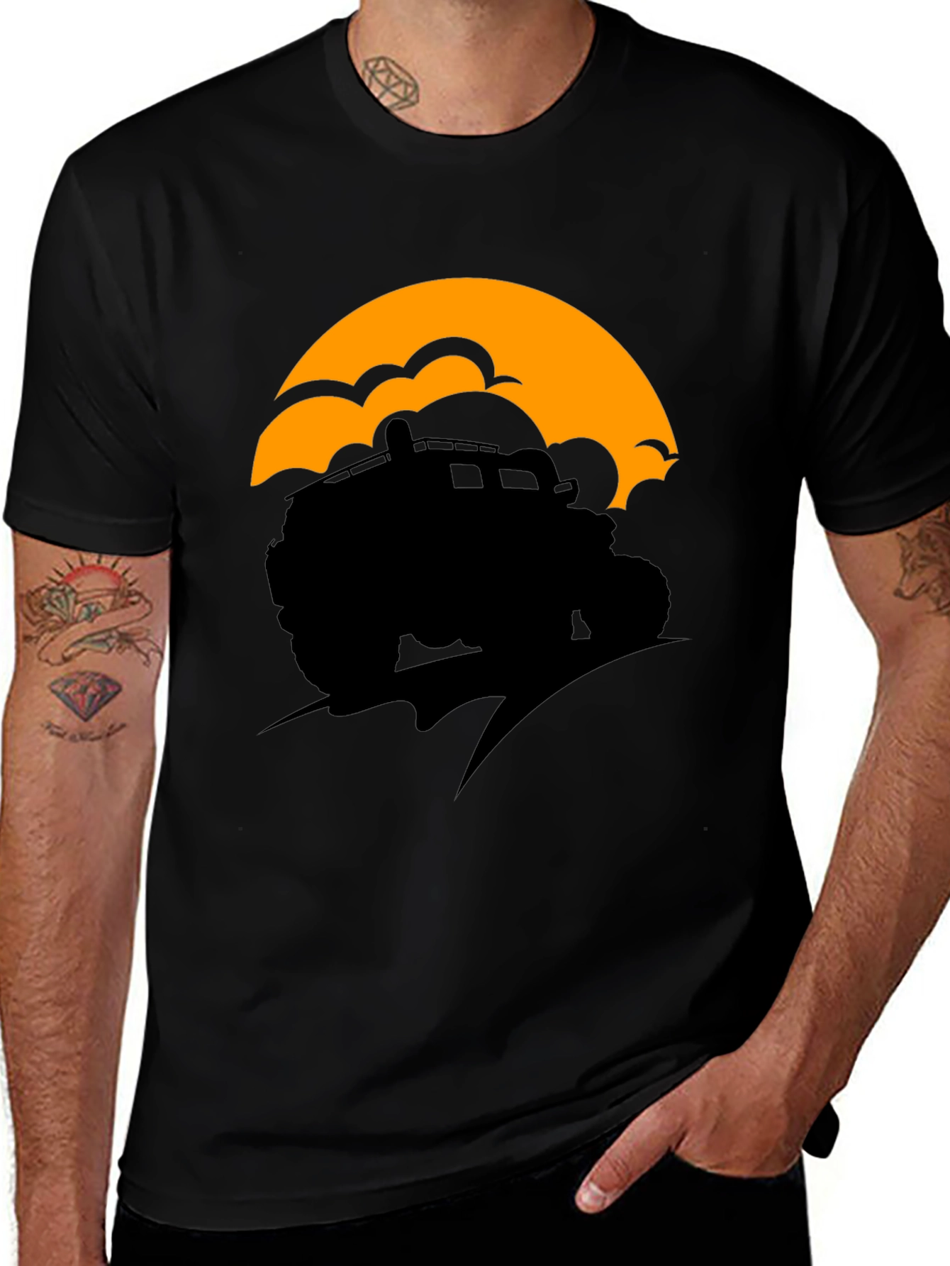 Variant 25 of Off-Road Adventure Tee - Sunset Silhouette