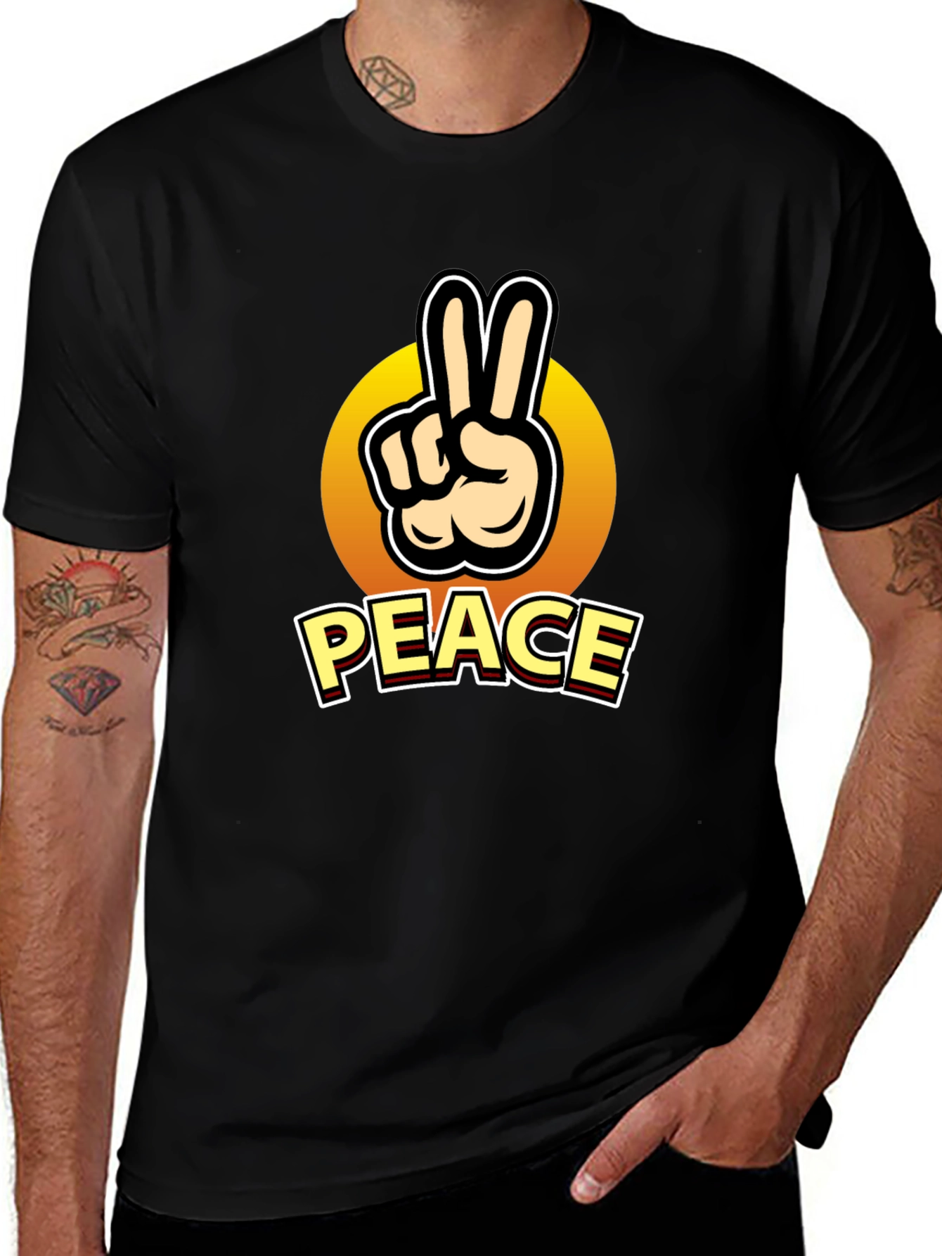 Variant 14 of Peace Sign Graphic T-Shirt