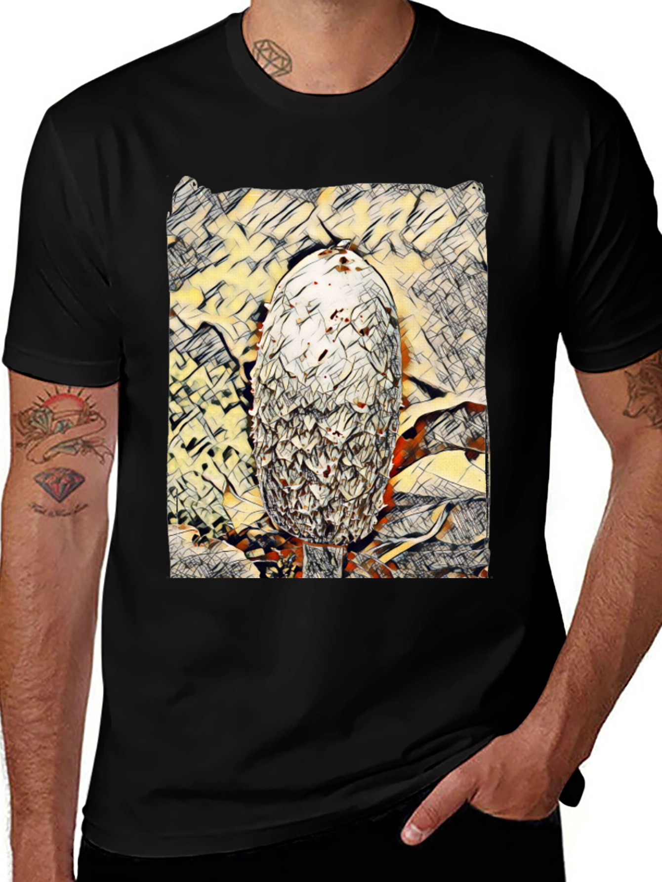 Shaggy Ink Cap Mushroom T-Shirt