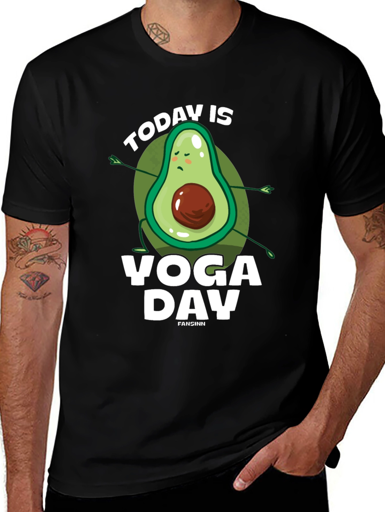 Variant 9 of Yoga Avocado T-Shirt - Funny Yoga Day Tee