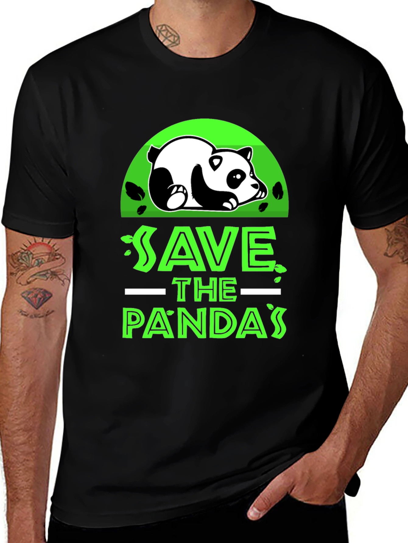 Variant 28 of Save the Pandas Graphic T-Shirt