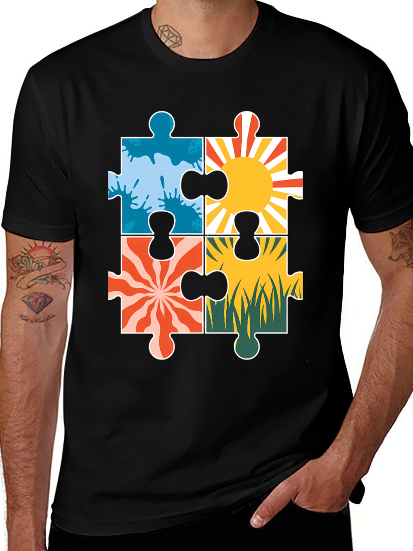 Variant 11 of Autism Awareness Puzzle Piece T-Shirt