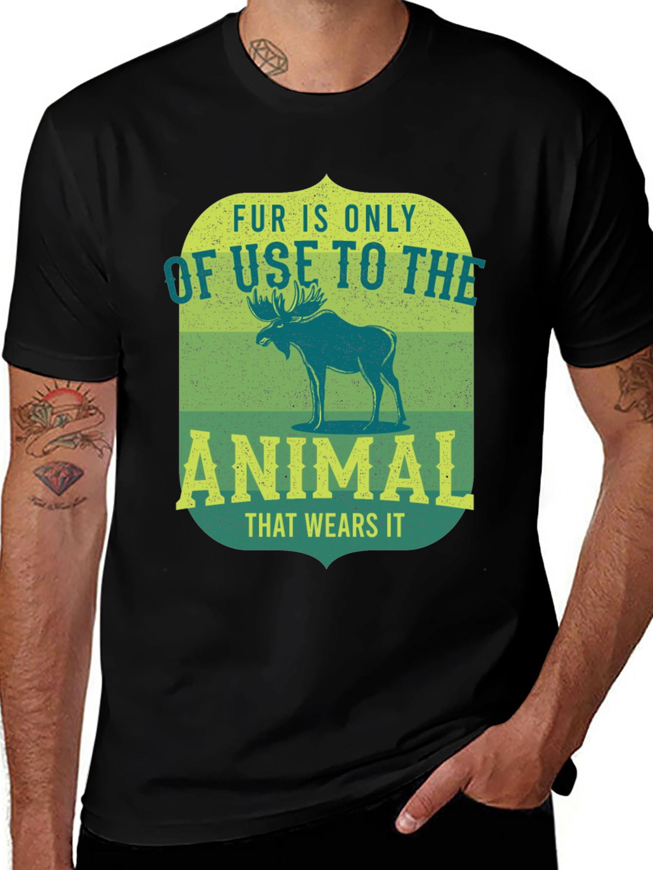 Variant 7 of Fur is Only of Use to the Animal T-Shirt