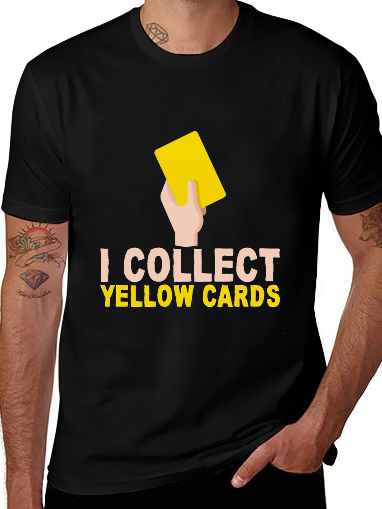 Variant 30 of I Collect Yellow Cards Graphic T-Shirt