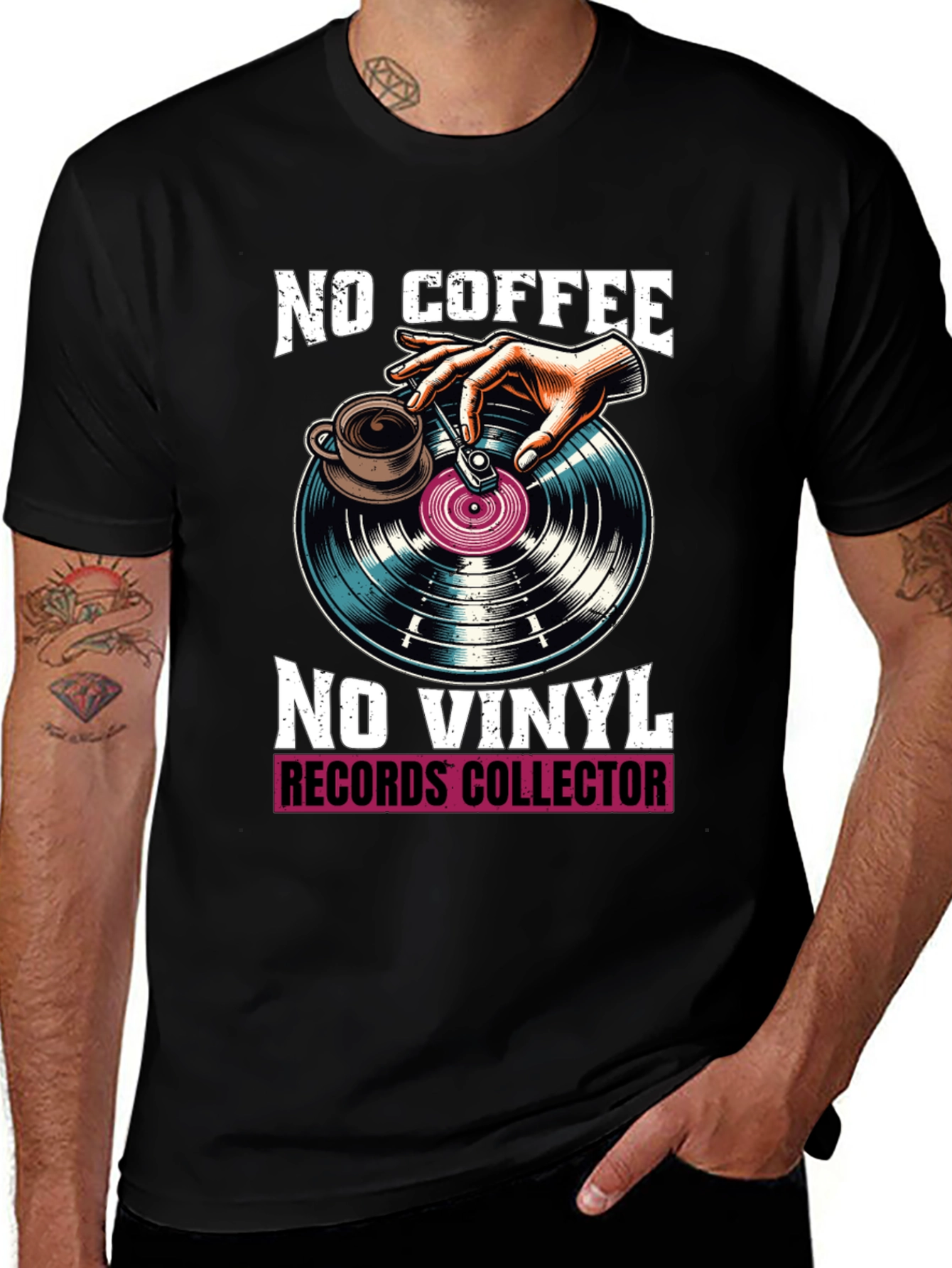 Variant 27 of No Coffee No Vinyl Graphic Tee