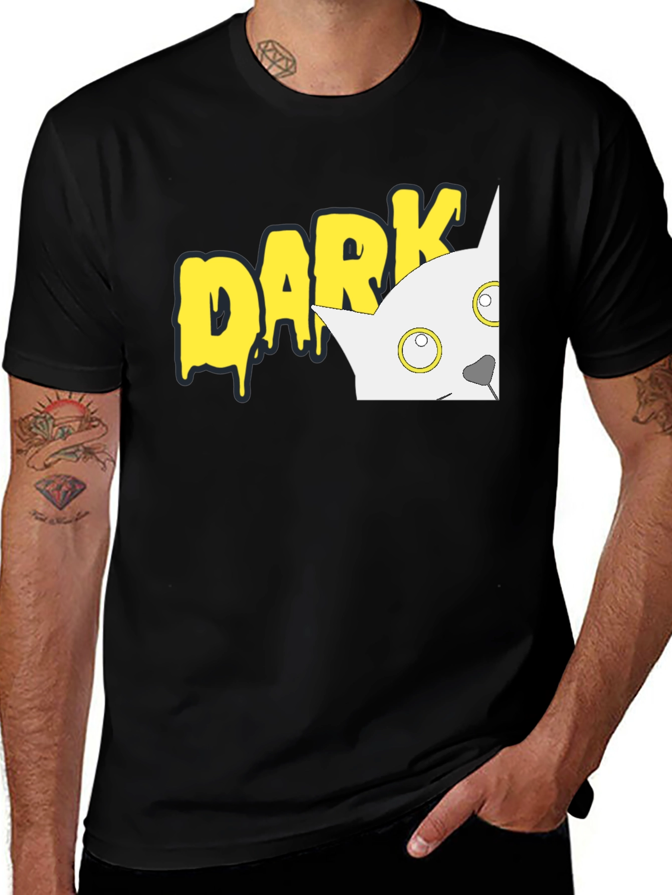 Variant 17 of Dark Cat Graphic Tee