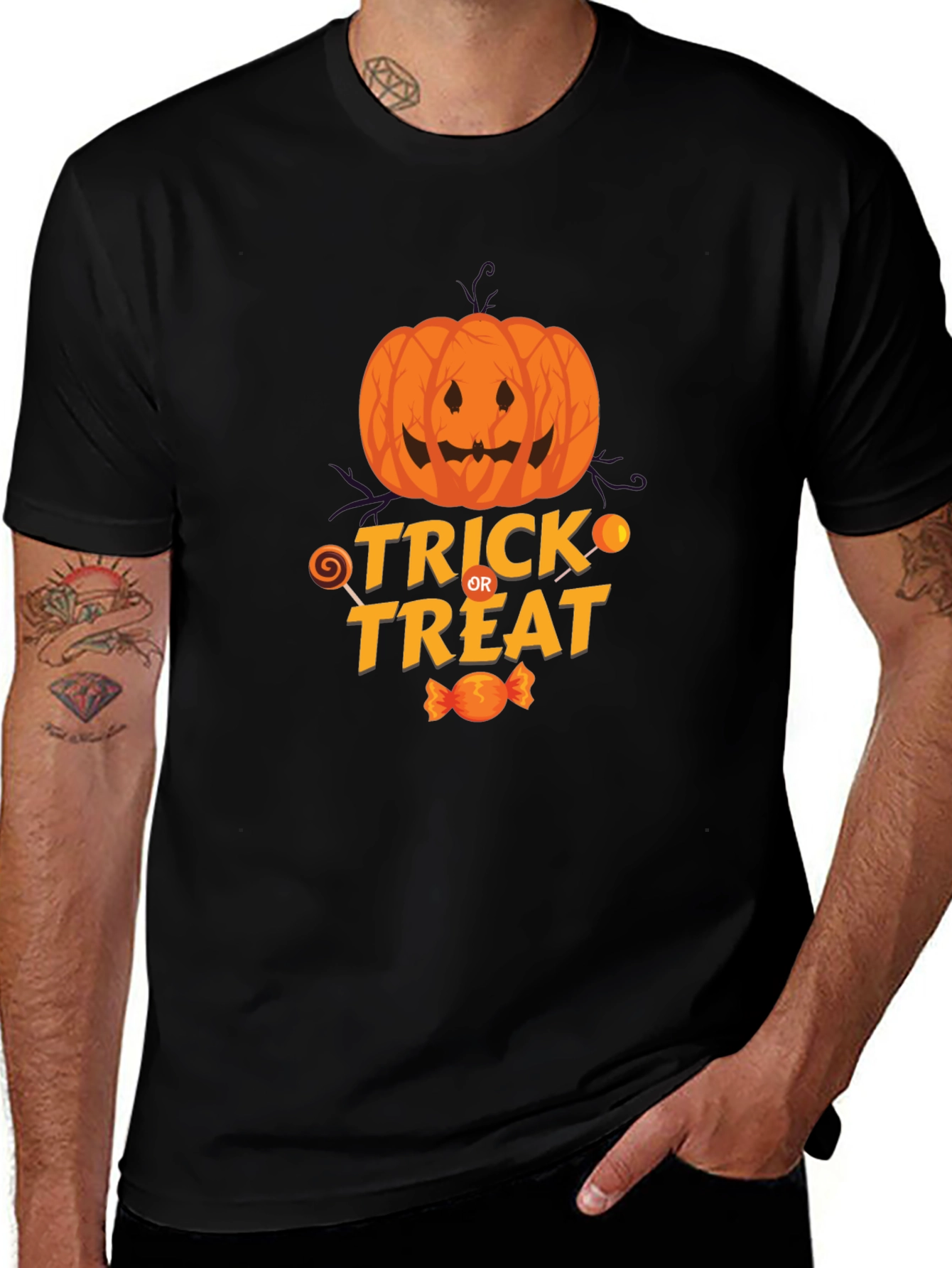 Halloween Trick or Treat Graphic T-Shirt