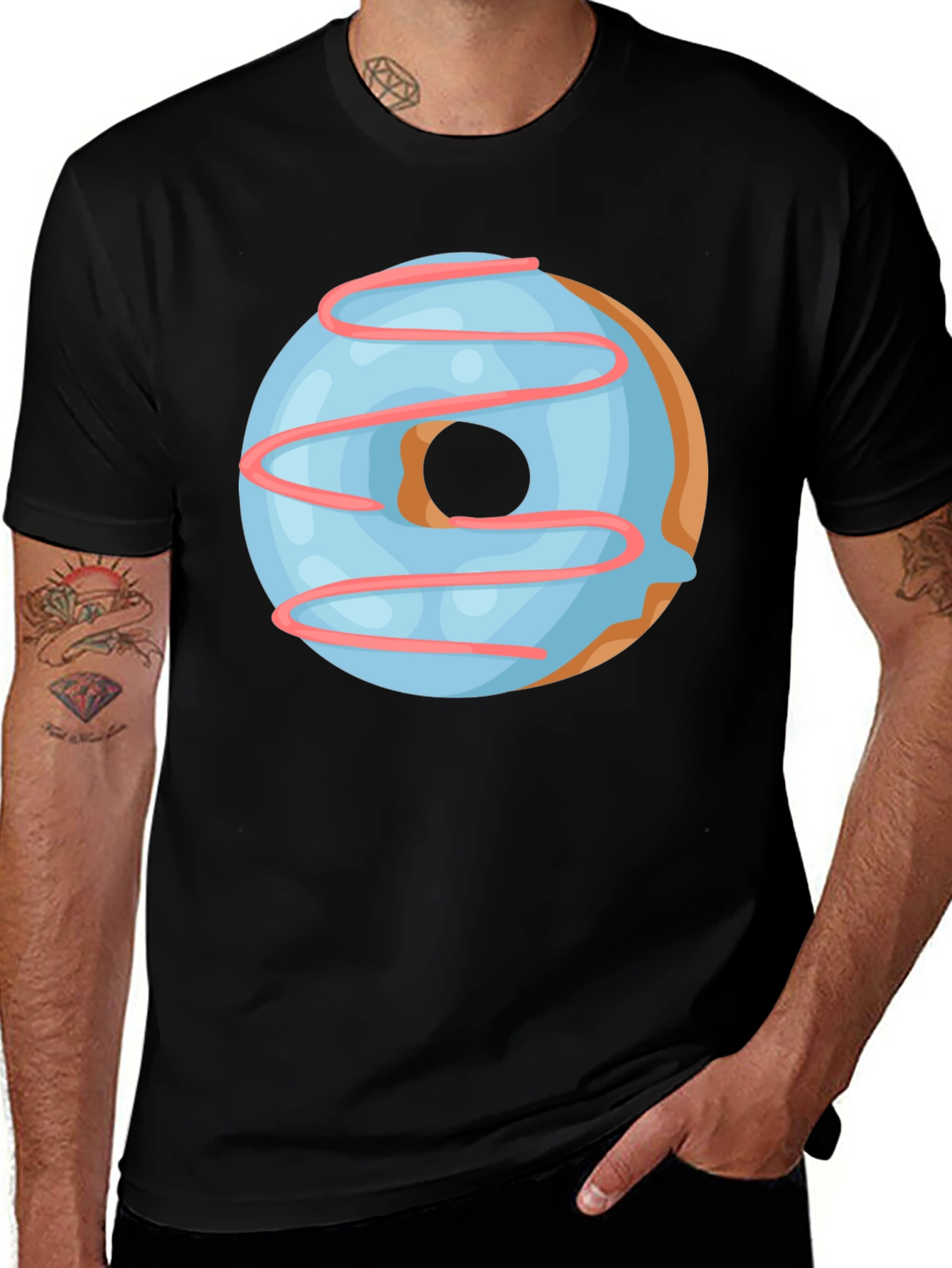 Variant 8 of Donut Graphic T-Shirt - Casual & Fun!