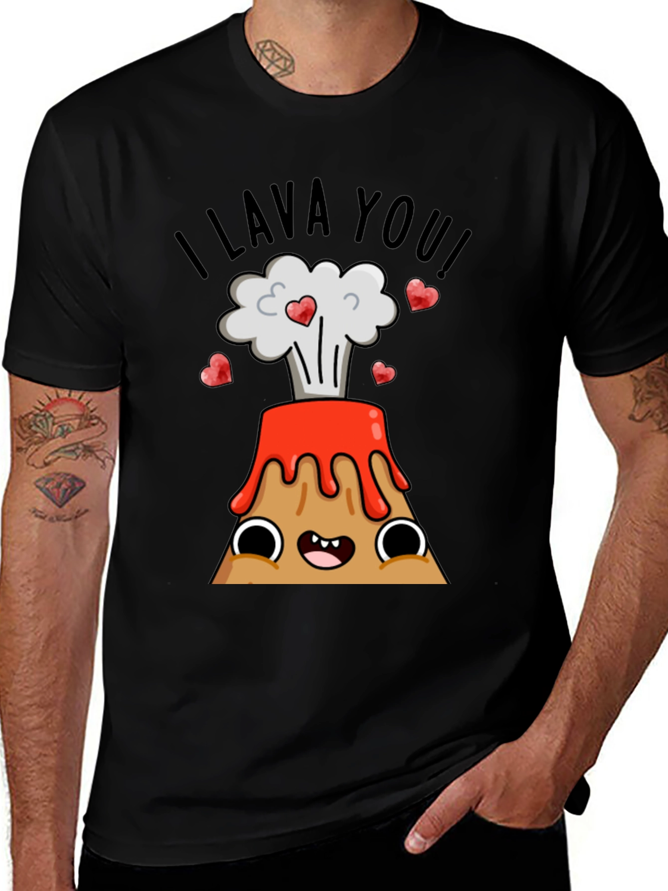 Variant 27 of I Lava You T-Shirt - Valentine's Day Volcano Tee