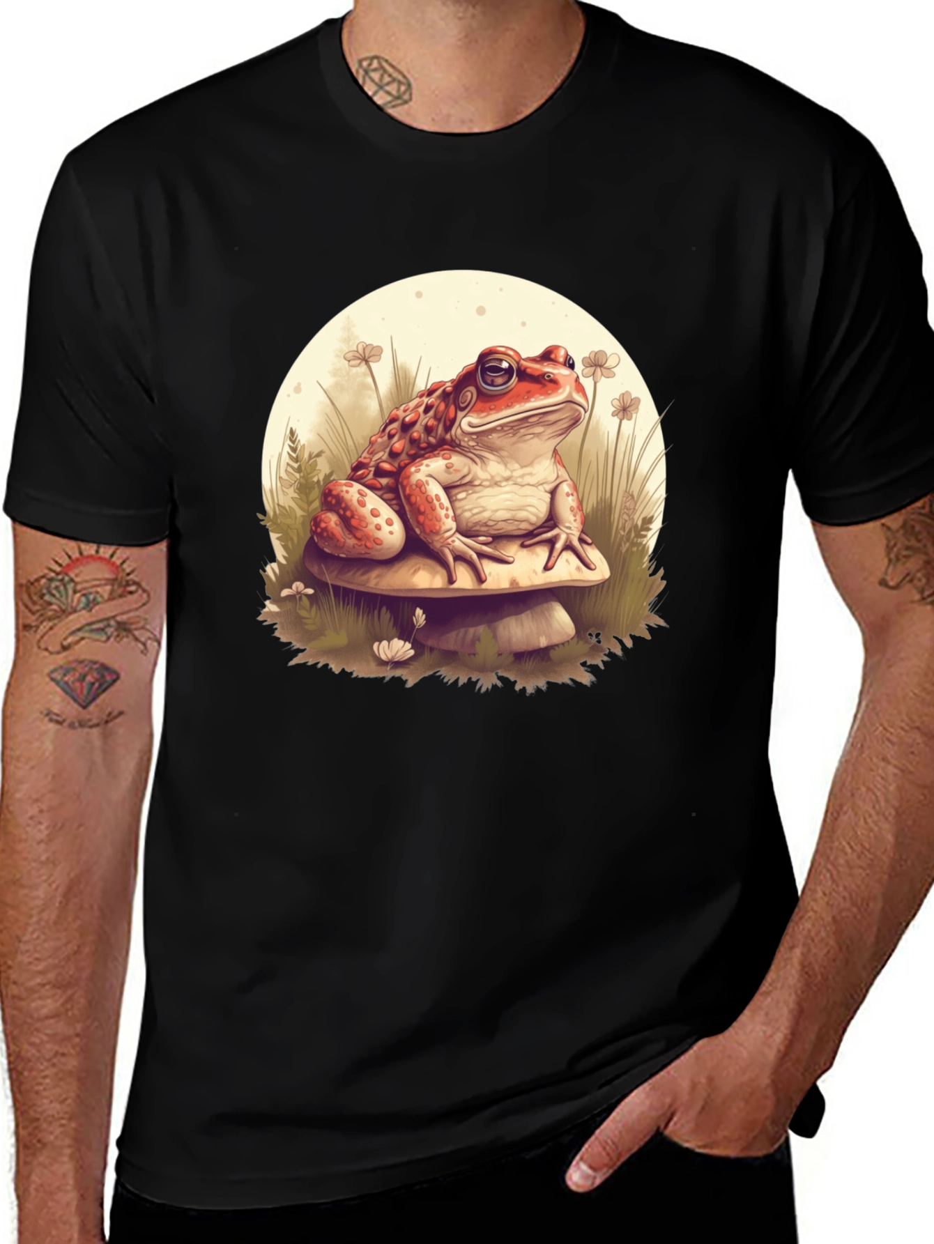 Variant 19 of Toad on Mushroom Graphic Tee
