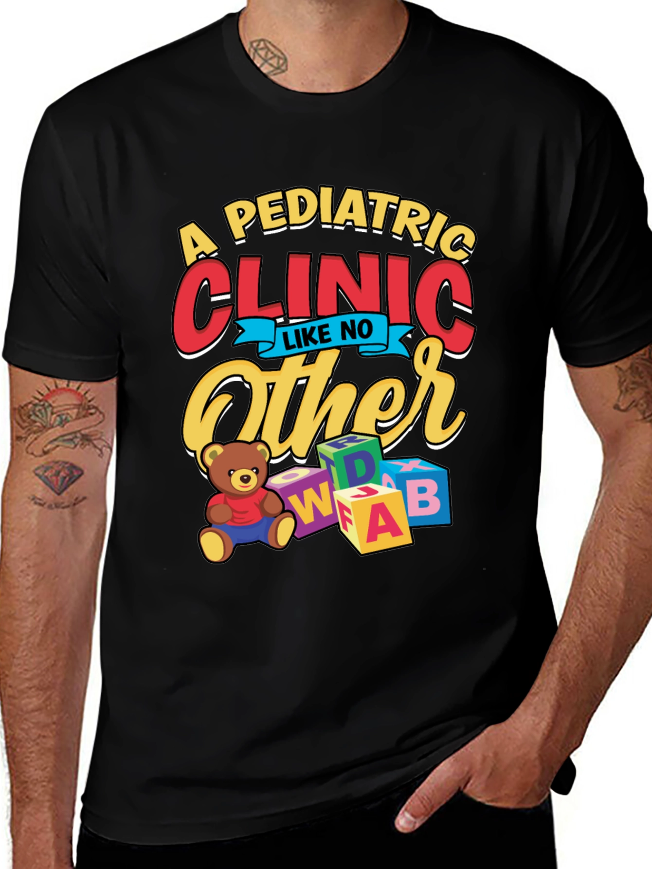 Variant 29 of Pediatric Clinic T-Shirt - Fun & Playful Design